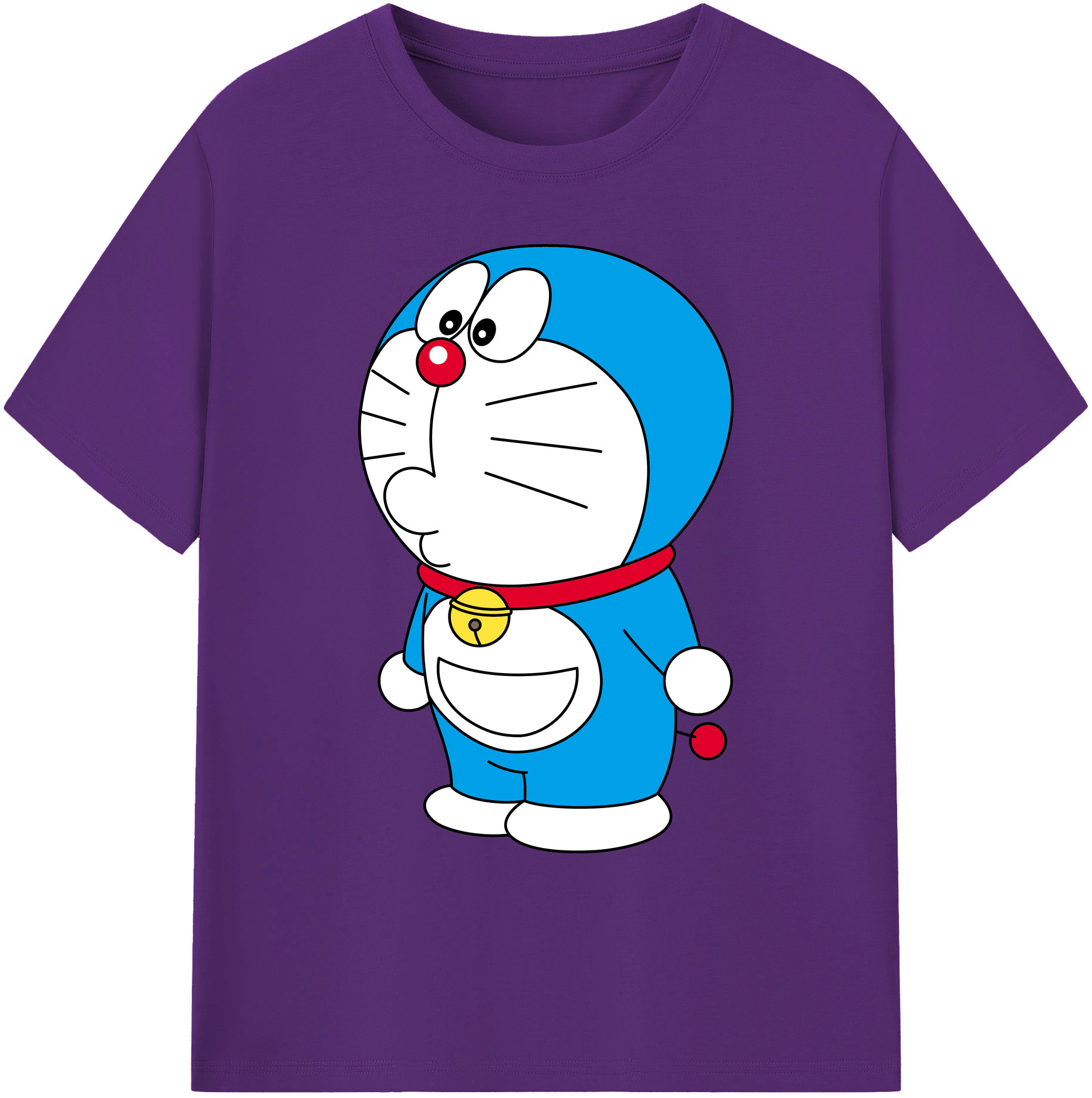 （画像用） ドラえもん Doraemon 綿100％ メンズ半袖Tシャツ｜肌触りやわらか＆通気性