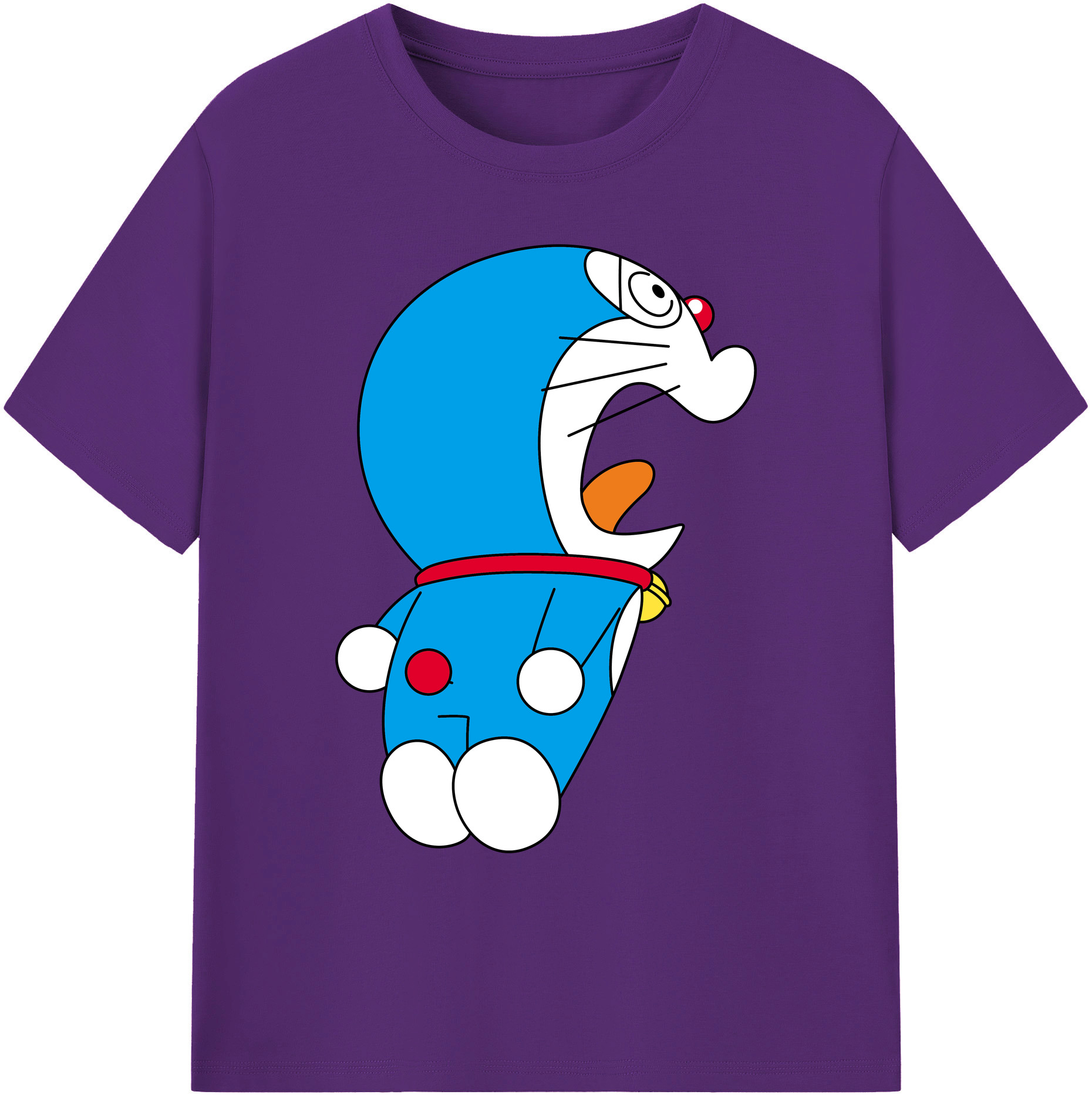 （画像用） ドラえもん Doraemon 綿100％ メンズ半袖Tシャツ｜肌触りやわらか＆通気性