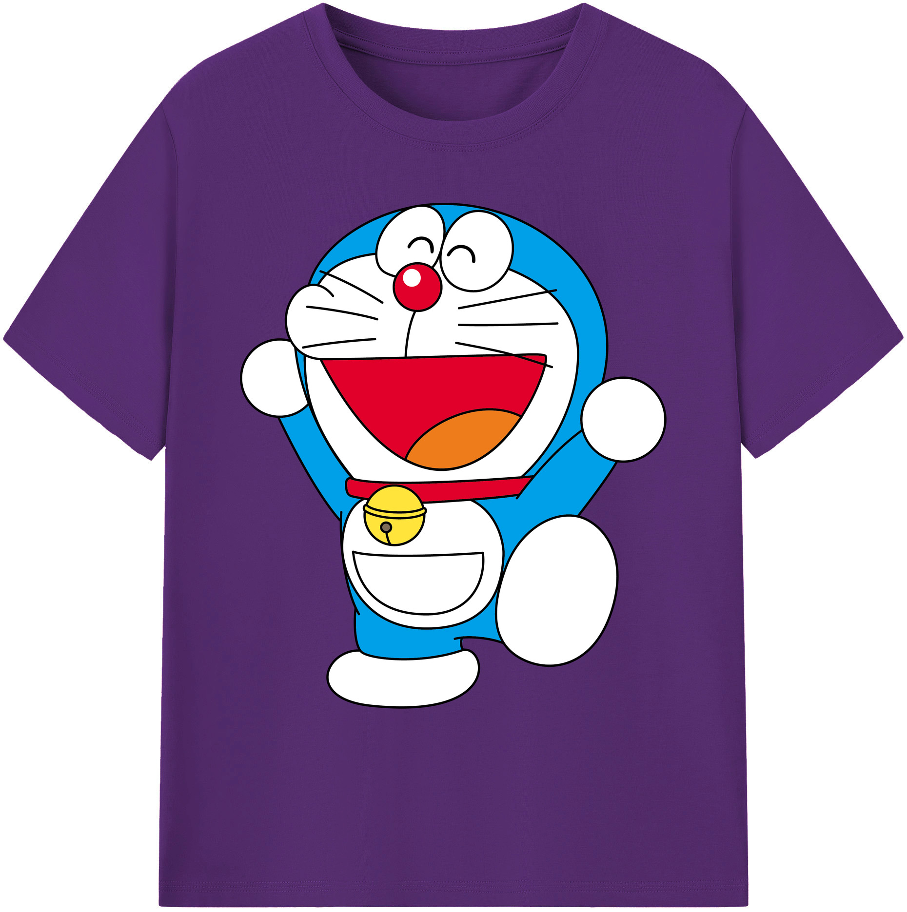 （画像用） ドラえもん Doraemon 綿100％ メンズ半袖Tシャツ｜肌触りやわらか＆通気性
