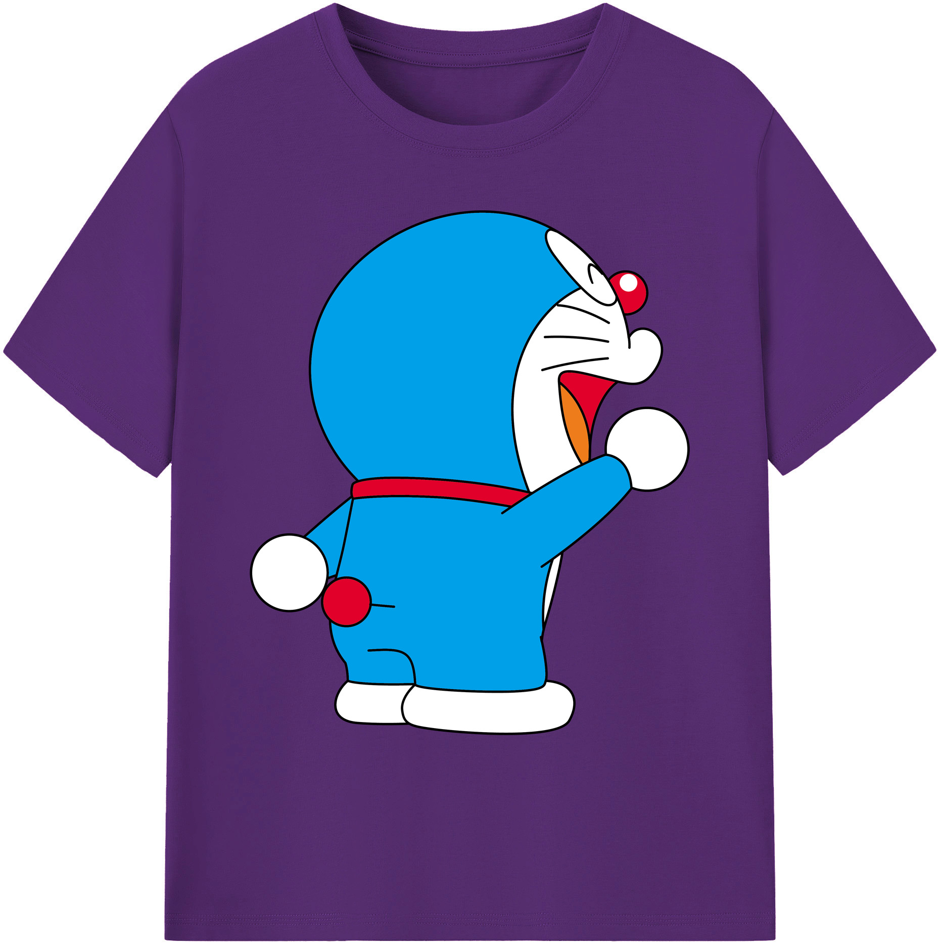 （画像用） ドラえもん Doraemon 綿100％ メンズ半袖Tシャツ｜肌触りやわらか＆通気性