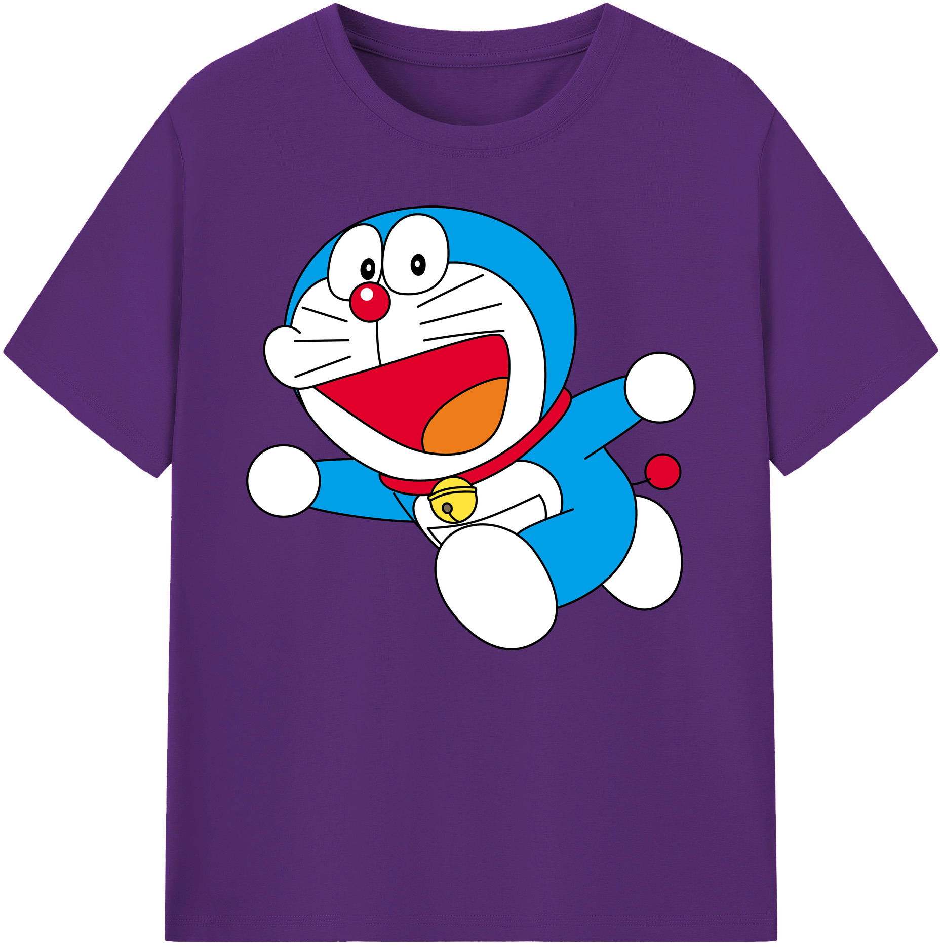 （画像用） ドラえもん Doraemon 綿100％ メンズ半袖Tシャツ｜肌触りやわらか＆通気性