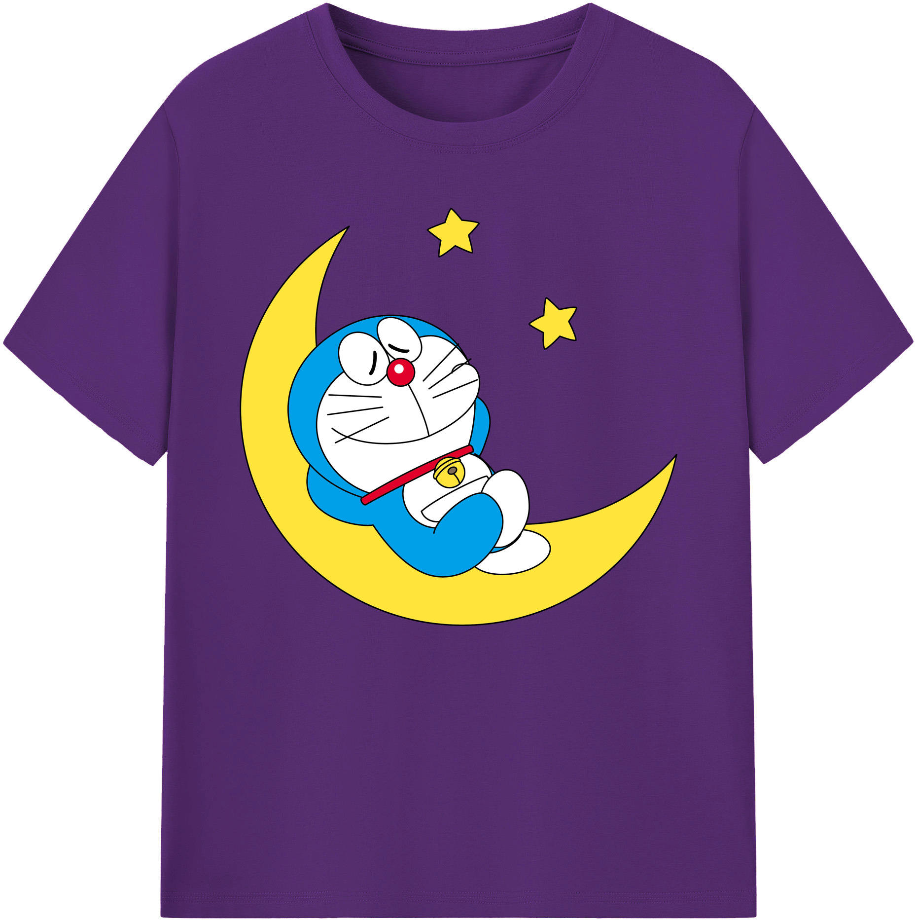 （画像用） ドラえもん Doraemon 綿100％ メンズ半袖Tシャツ｜肌触りやわらか＆通気性