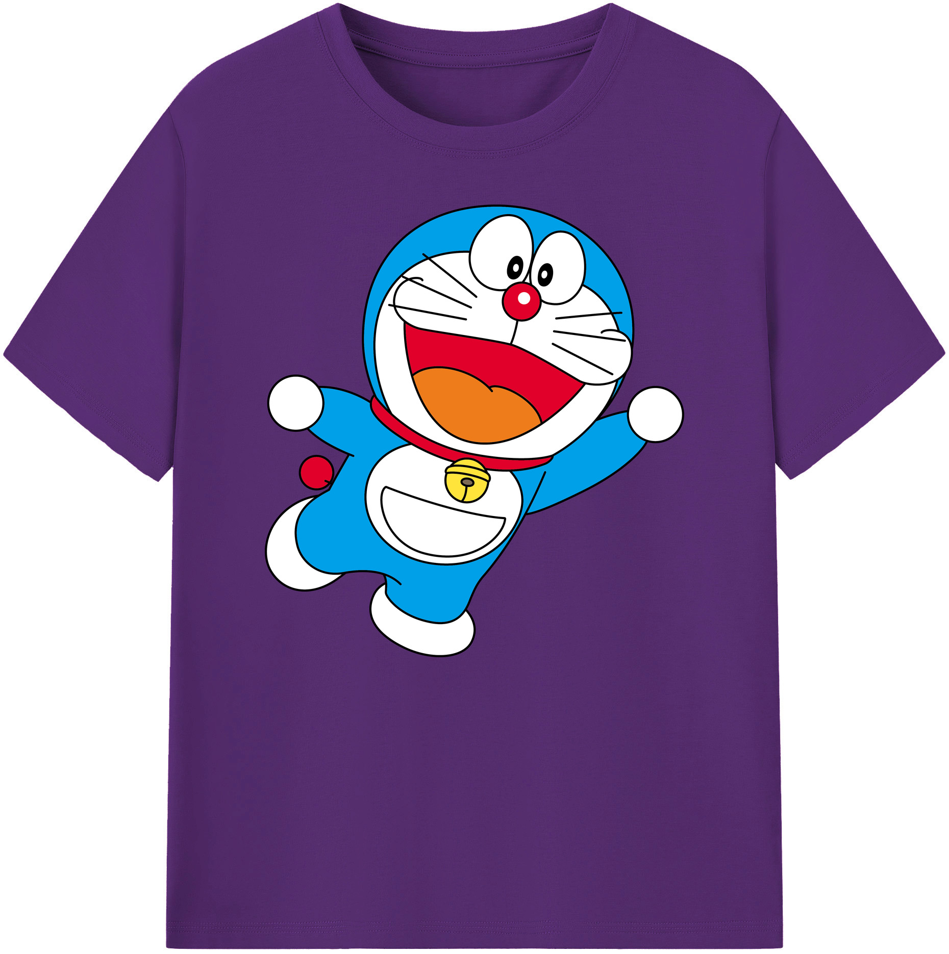 （画像用） ドラえもん Doraemon 綿100％ メンズ半袖Tシャツ｜肌触りやわらか＆通気性
