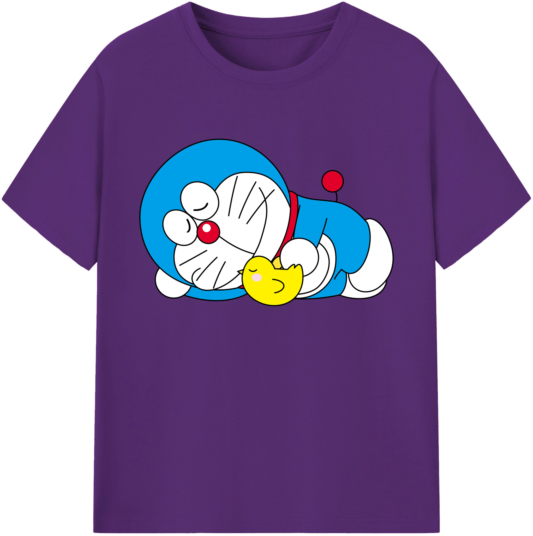 （画像用） ドラえもん Doraemon 綿100％ メンズ半袖Tシャツ｜肌触りやわらか＆通気性