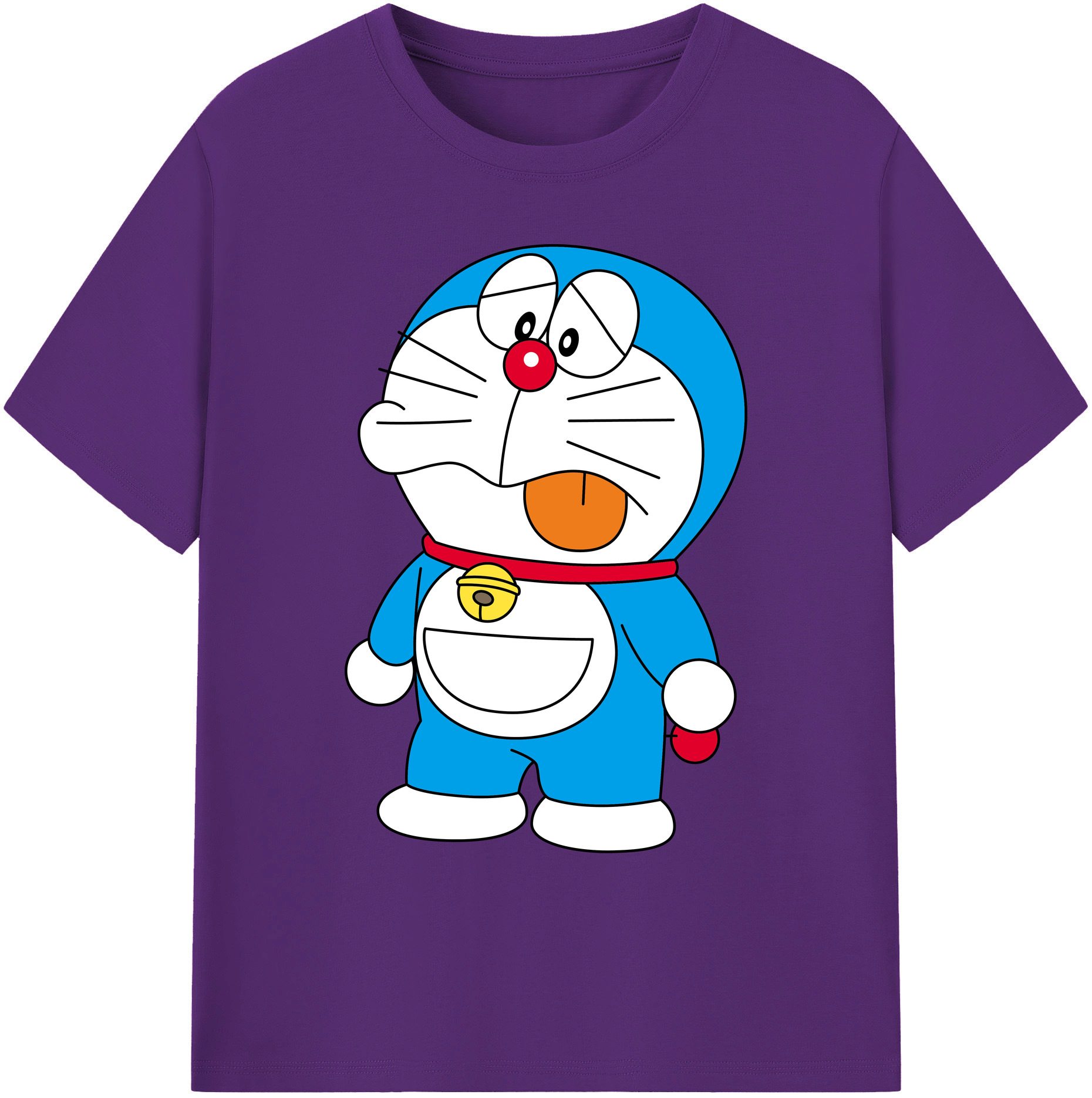 （画像用） ドラえもん Doraemon 綿100％ メンズ半袖Tシャツ｜肌触りやわらか＆通気性