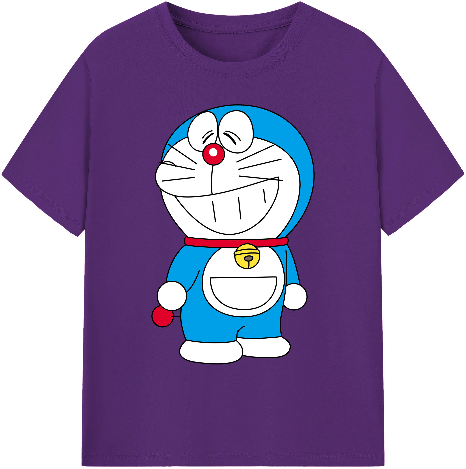 （画像用） ドラえもん Doraemon 綿100％ メンズ半袖Tシャツ｜肌触りやわらか＆通気性