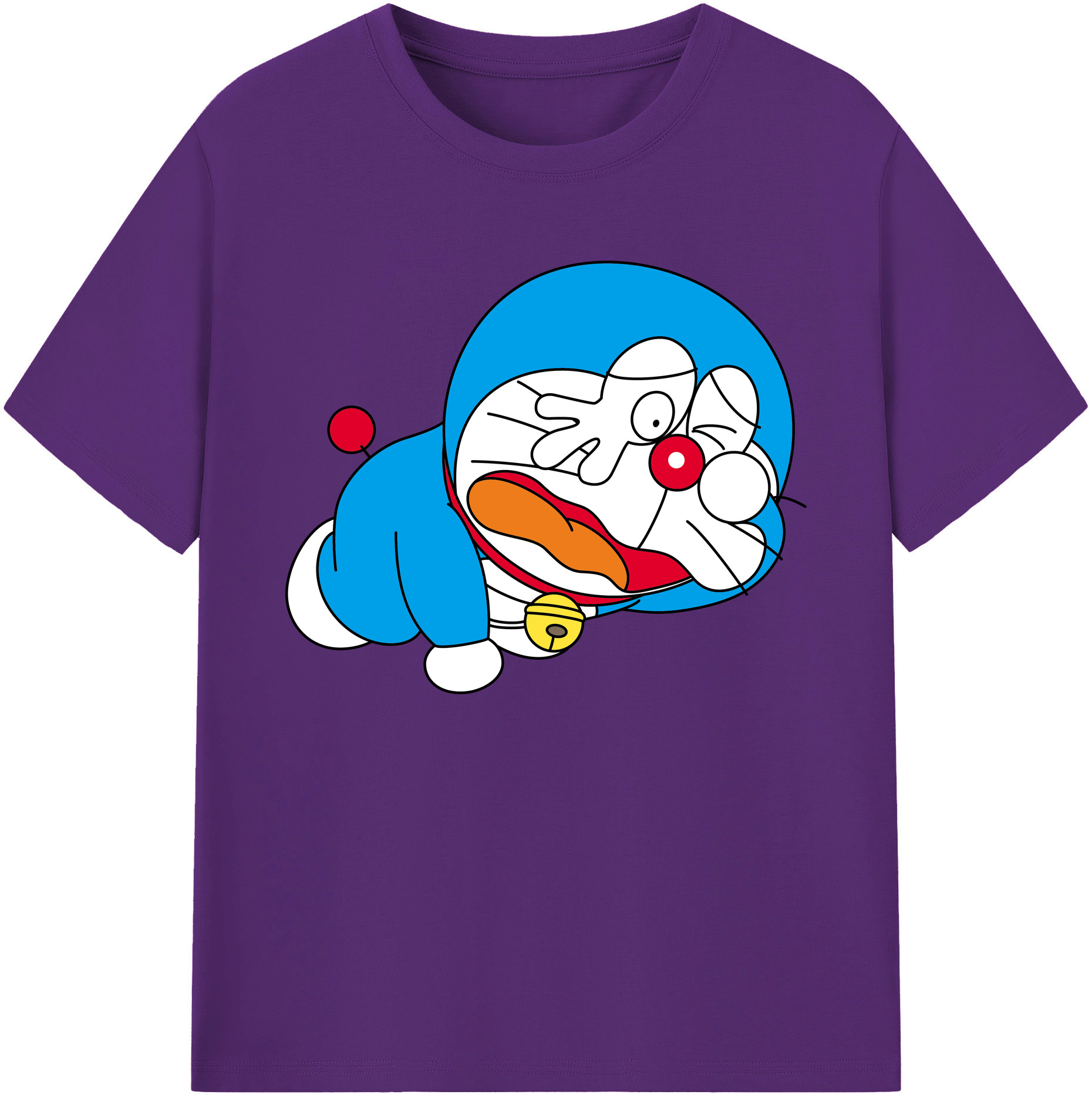 （画像用） ドラえもん Doraemon 綿100％ メンズ半袖Tシャツ｜肌触りやわらか＆通気性