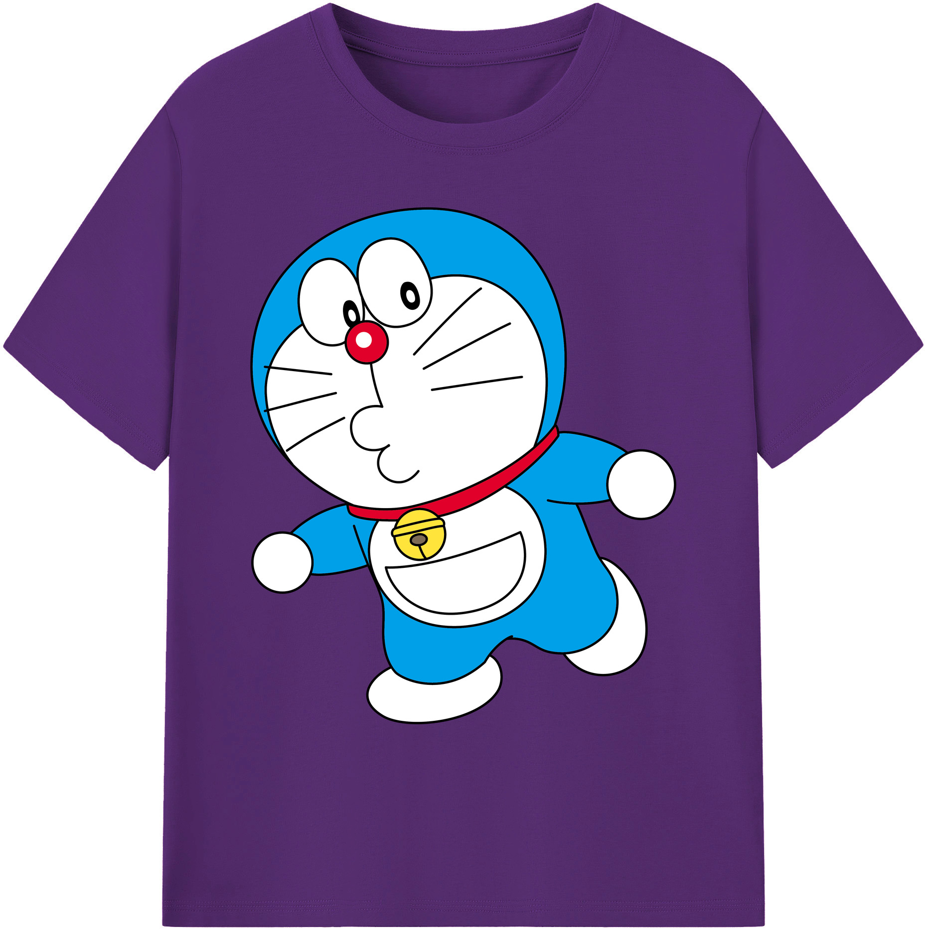 （画像用） ドラえもん Doraemon 綿100％ メンズ半袖Tシャツ｜肌触りやわらか＆通気性