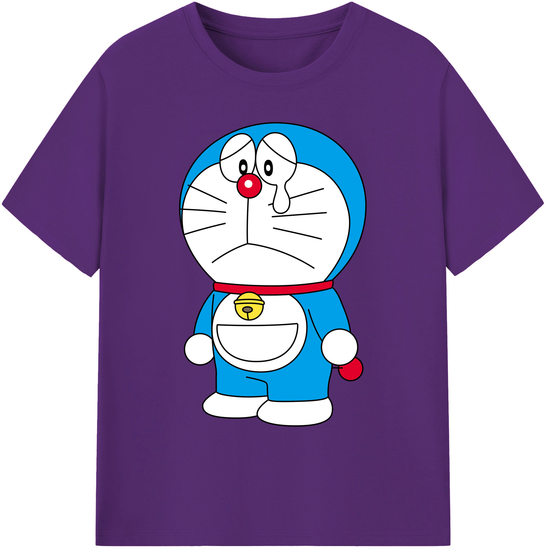 （画像用） ドラえもん Doraemon 綿100％ メンズ半袖Tシャツ｜肌触りやわらか＆通気性