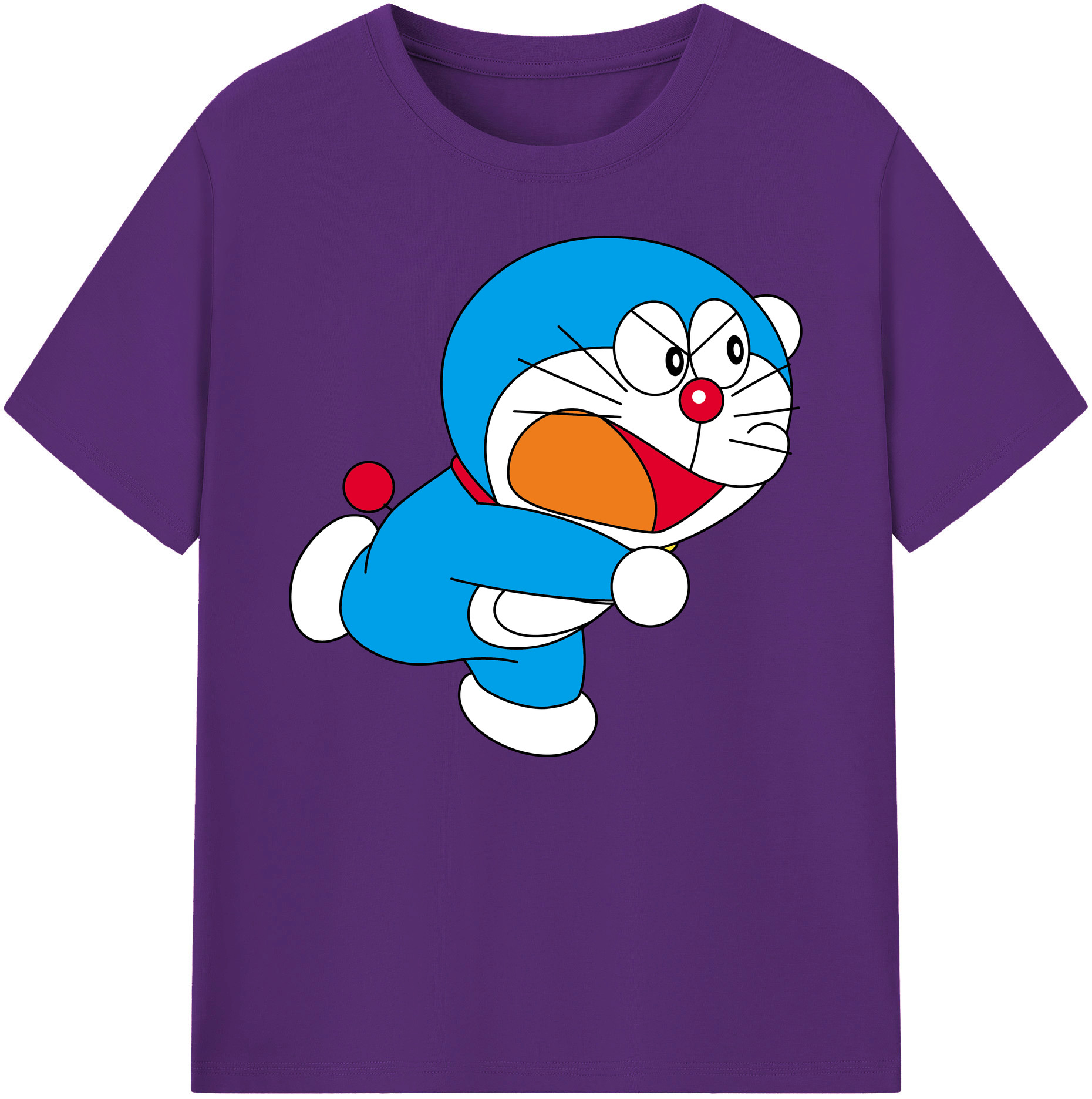 （画像用） ドラえもん Doraemon 綿100％ メンズ半袖Tシャツ｜肌触りやわらか＆通気性