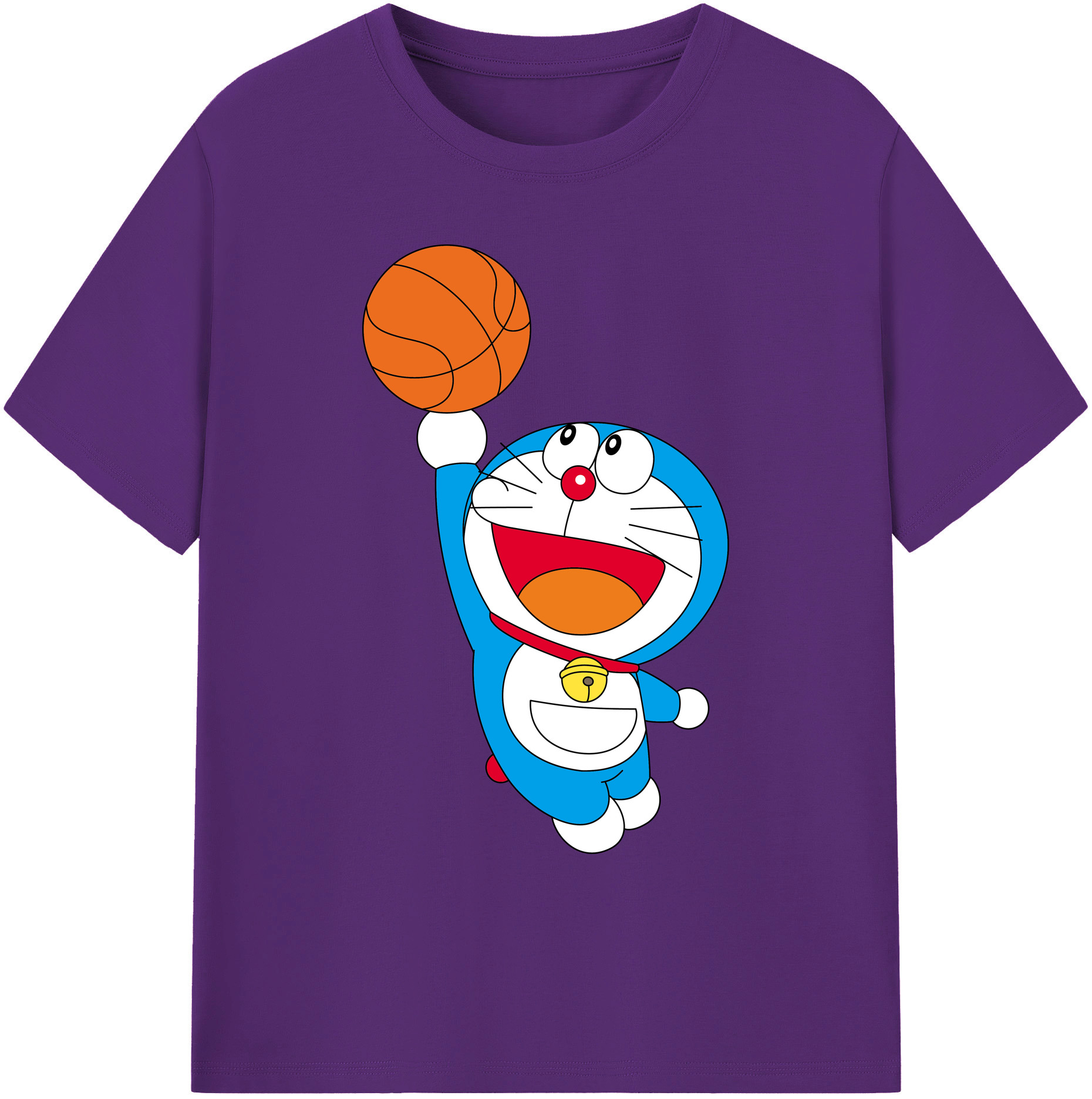 （画像用） ドラえもん Doraemon 綿100％ メンズ半袖Tシャツ｜肌触りやわらか＆通気性