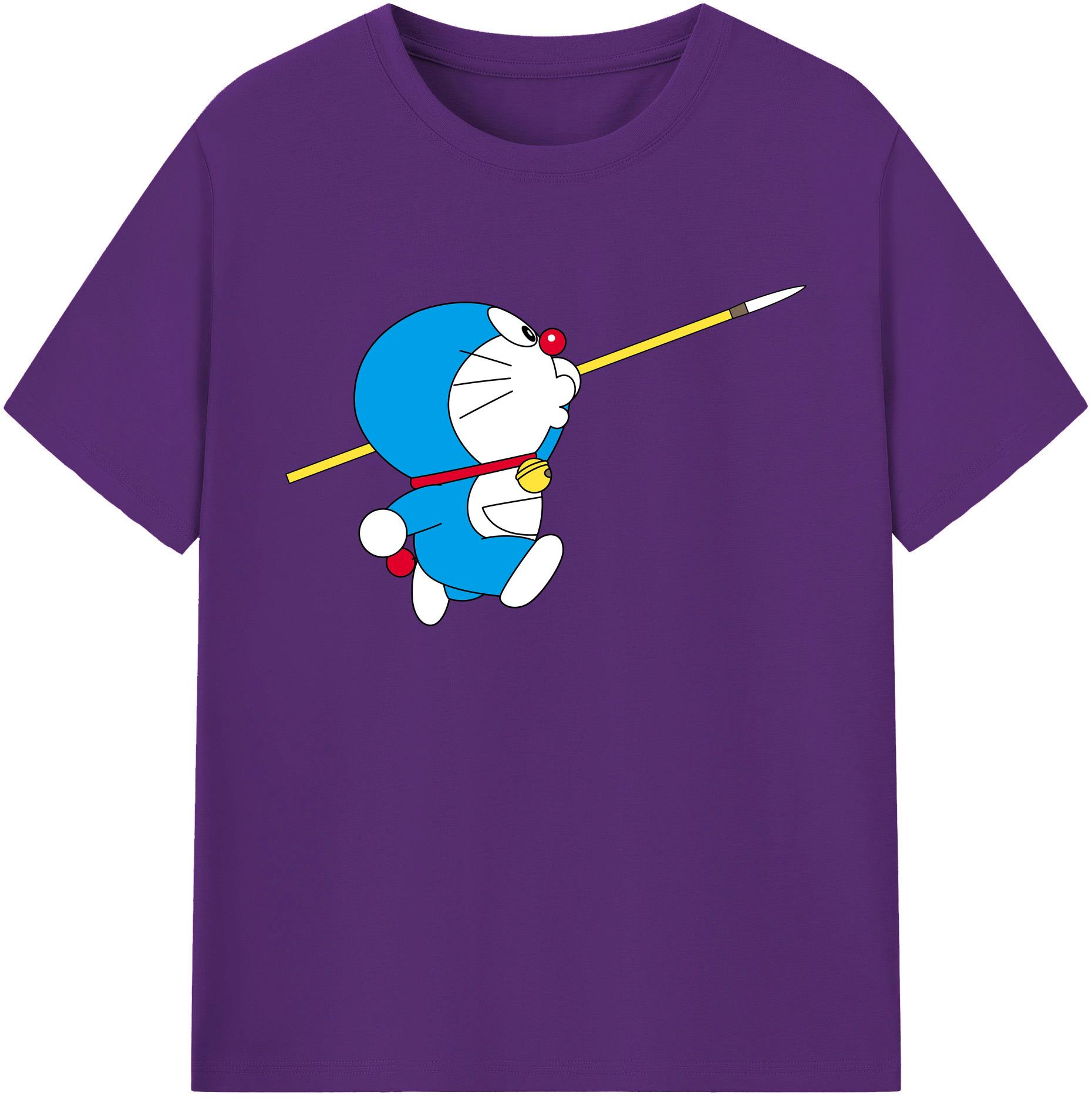 （画像用） ドラえもん Doraemon 綿100％ メンズ半袖Tシャツ｜肌触りやわらか＆通気性