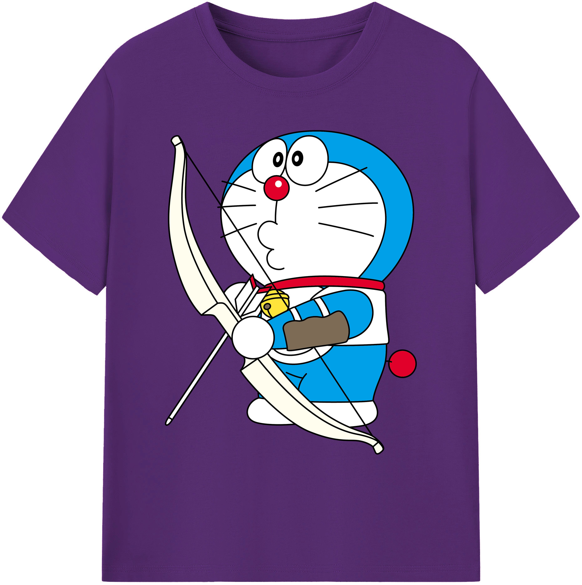 （画像用） ドラえもん Doraemon 綿100％ メンズ半袖Tシャツ｜肌触りやわらか＆通気性