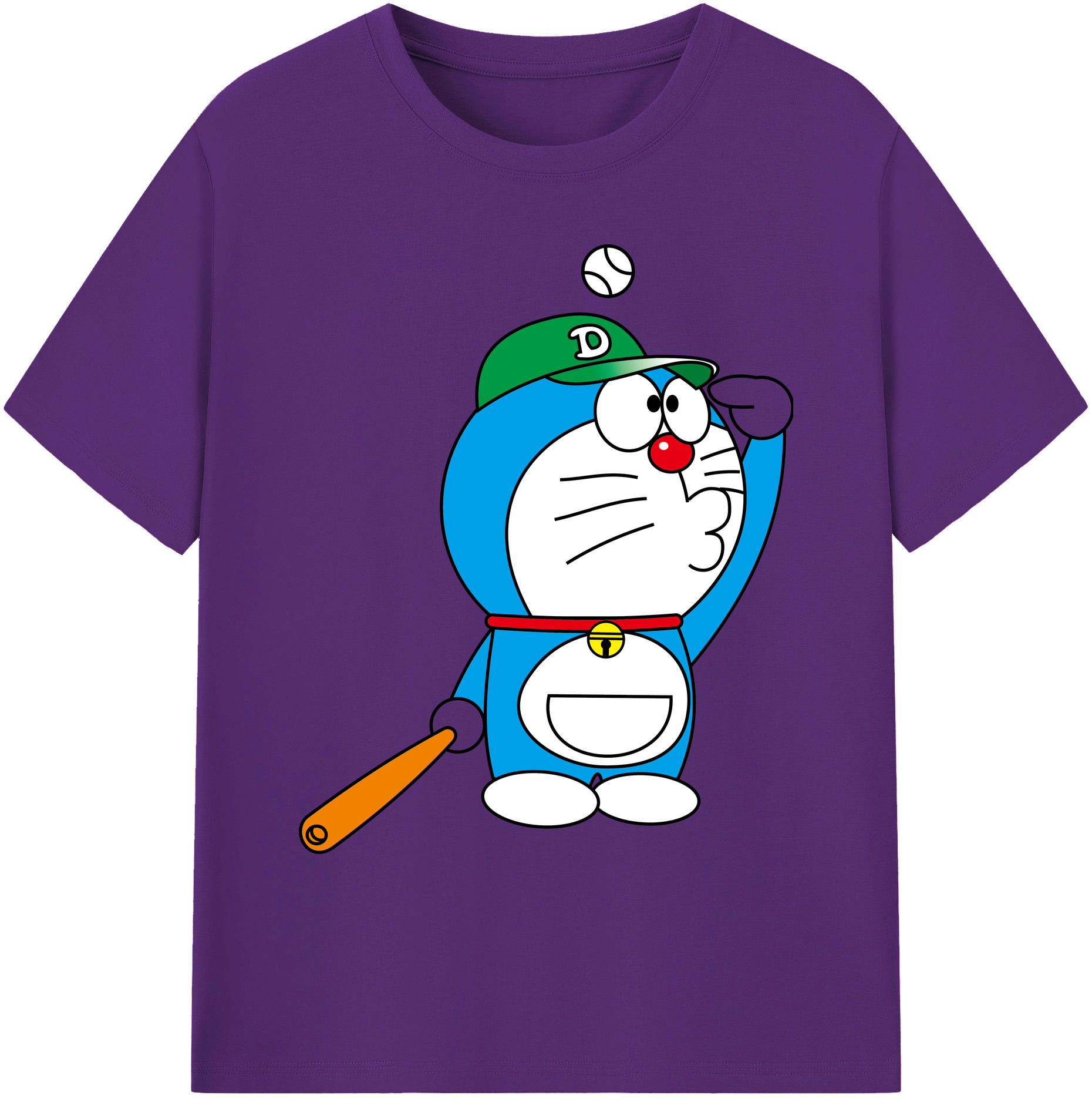 （画像用） ドラえもん Doraemon 綿100％ メンズ半袖Tシャツ｜肌触りやわらか＆通気性