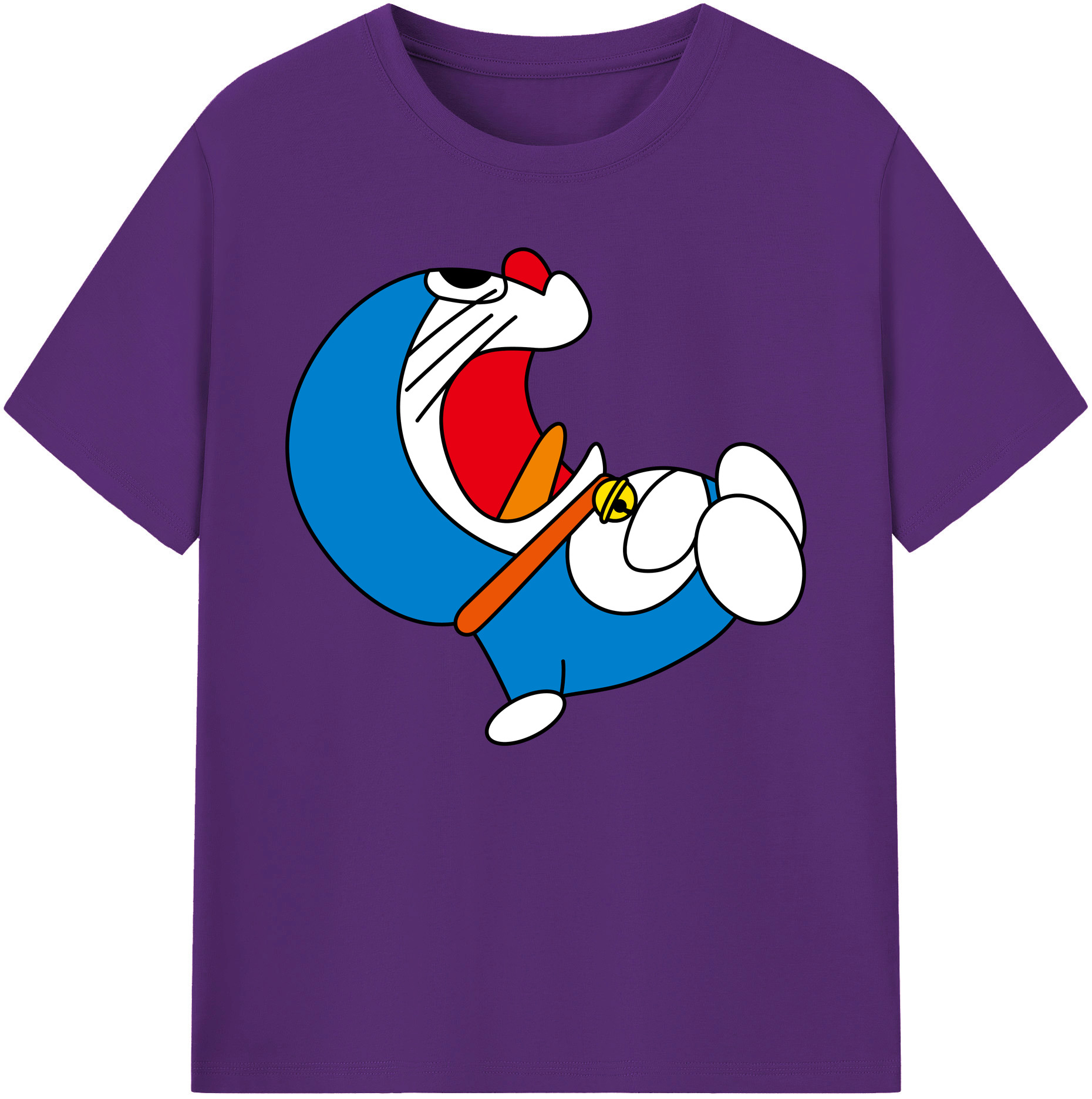 （画像用） ドラえもん Doraemon 綿100％ メンズ半袖Tシャツ｜肌触りやわらか＆通気性