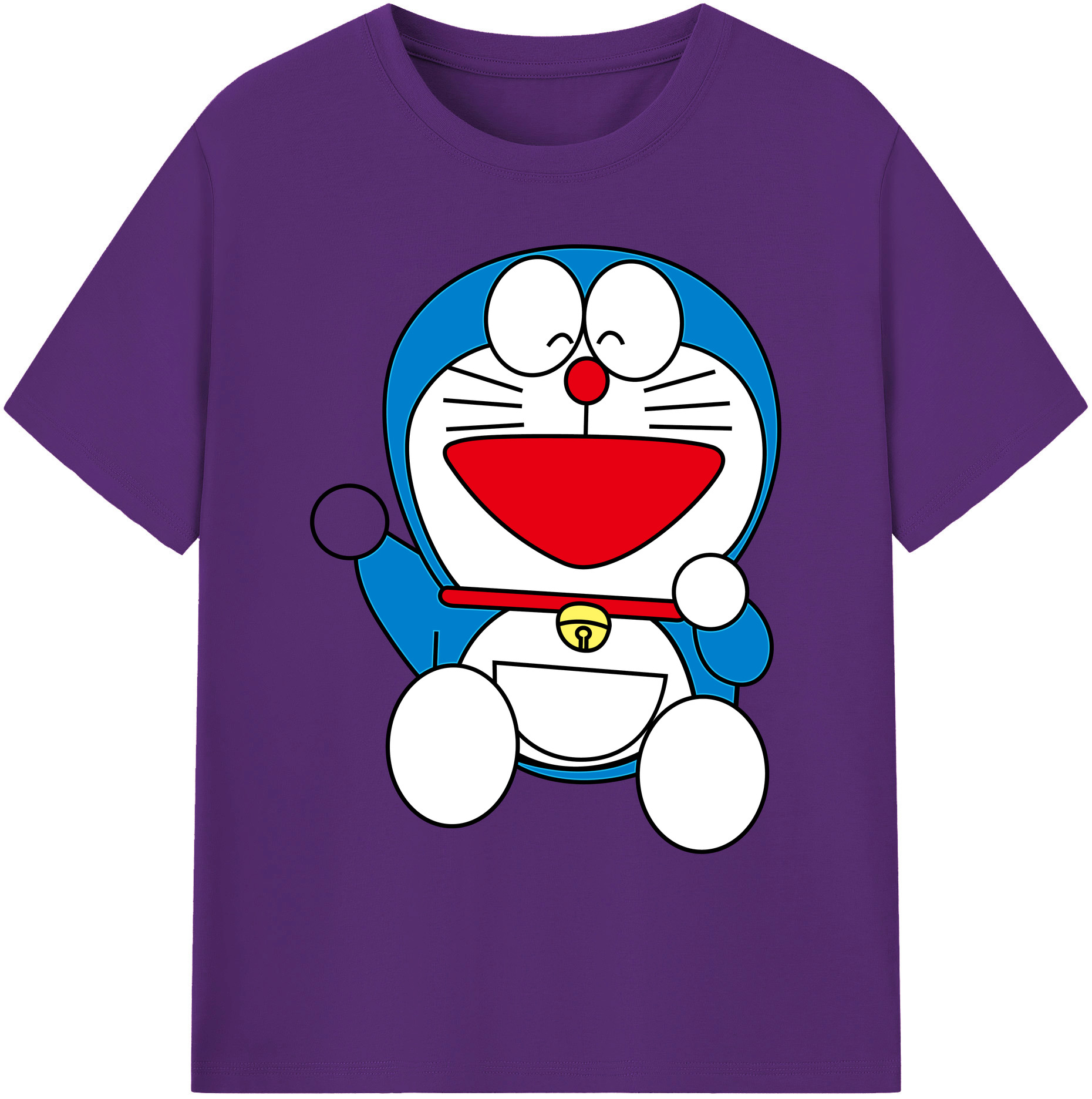 （画像用） ドラえもん Doraemon 綿100％ メンズ半袖Tシャツ｜肌触りやわらか＆通気性