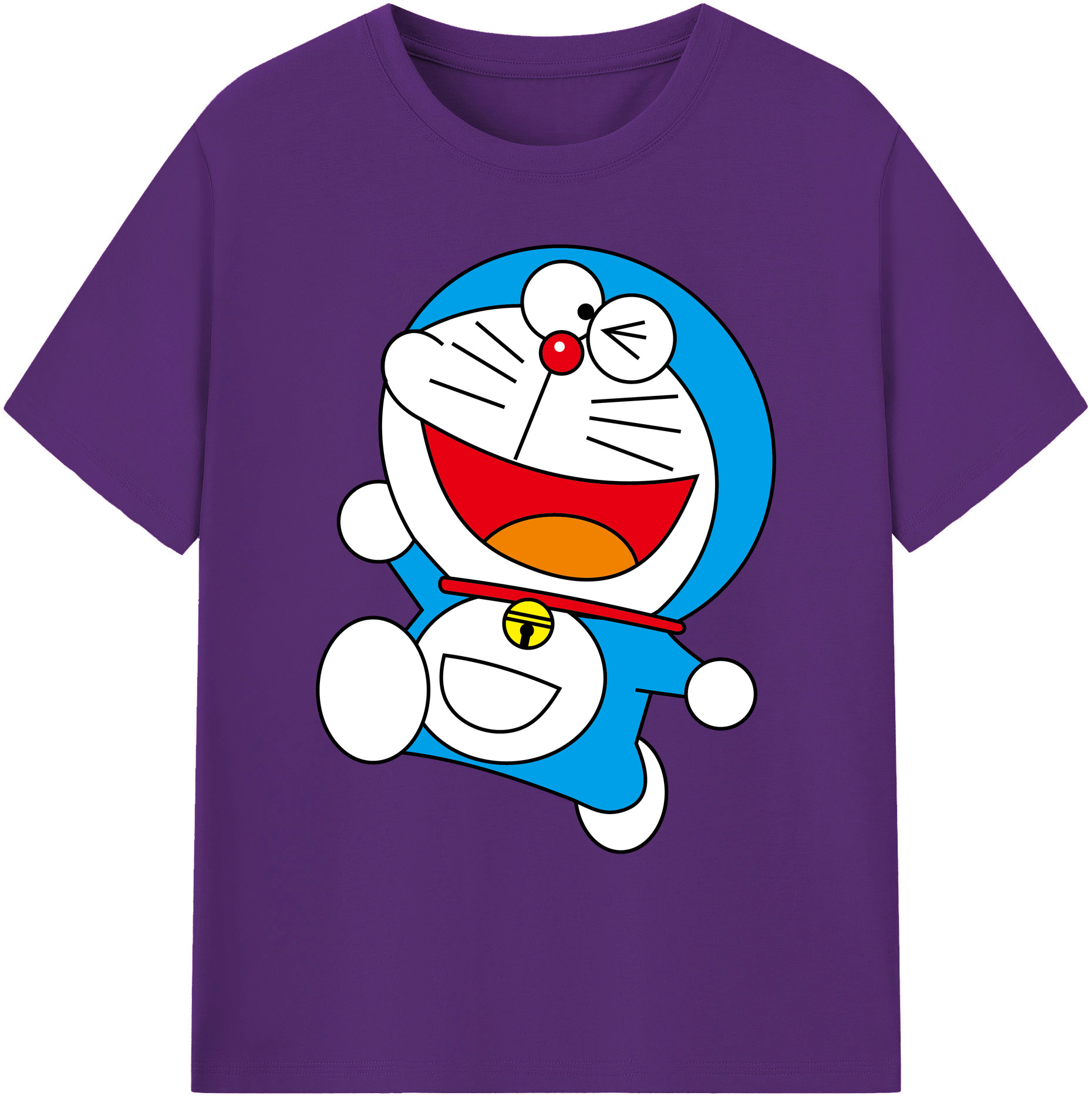 （画像用） ドラえもん Doraemon 綿100％ メンズ半袖Tシャツ｜肌触りやわらか＆通気性