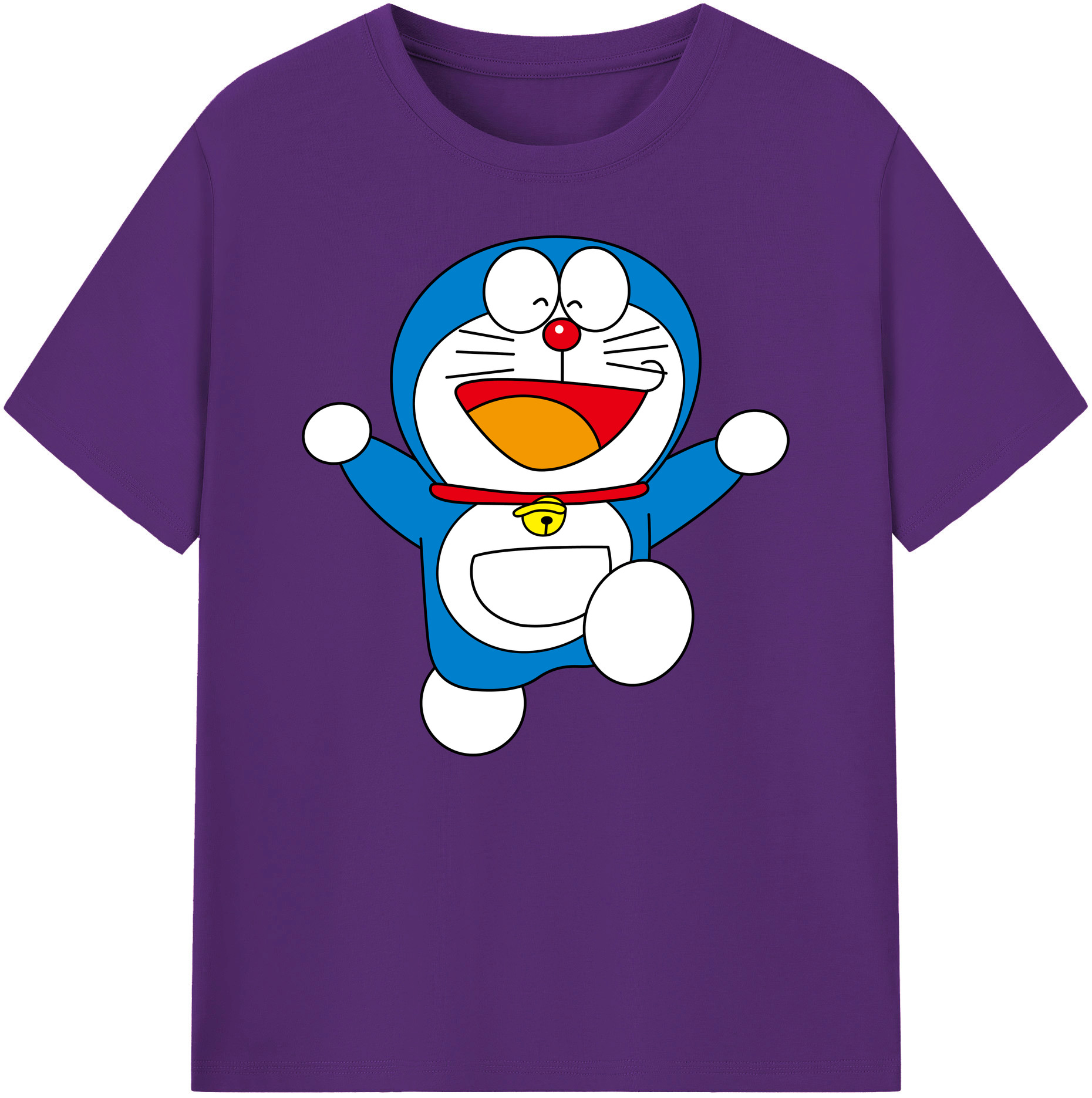 （画像用） ドラえもん Doraemon 綿100％ メンズ半袖Tシャツ｜肌触りやわらか＆通気性