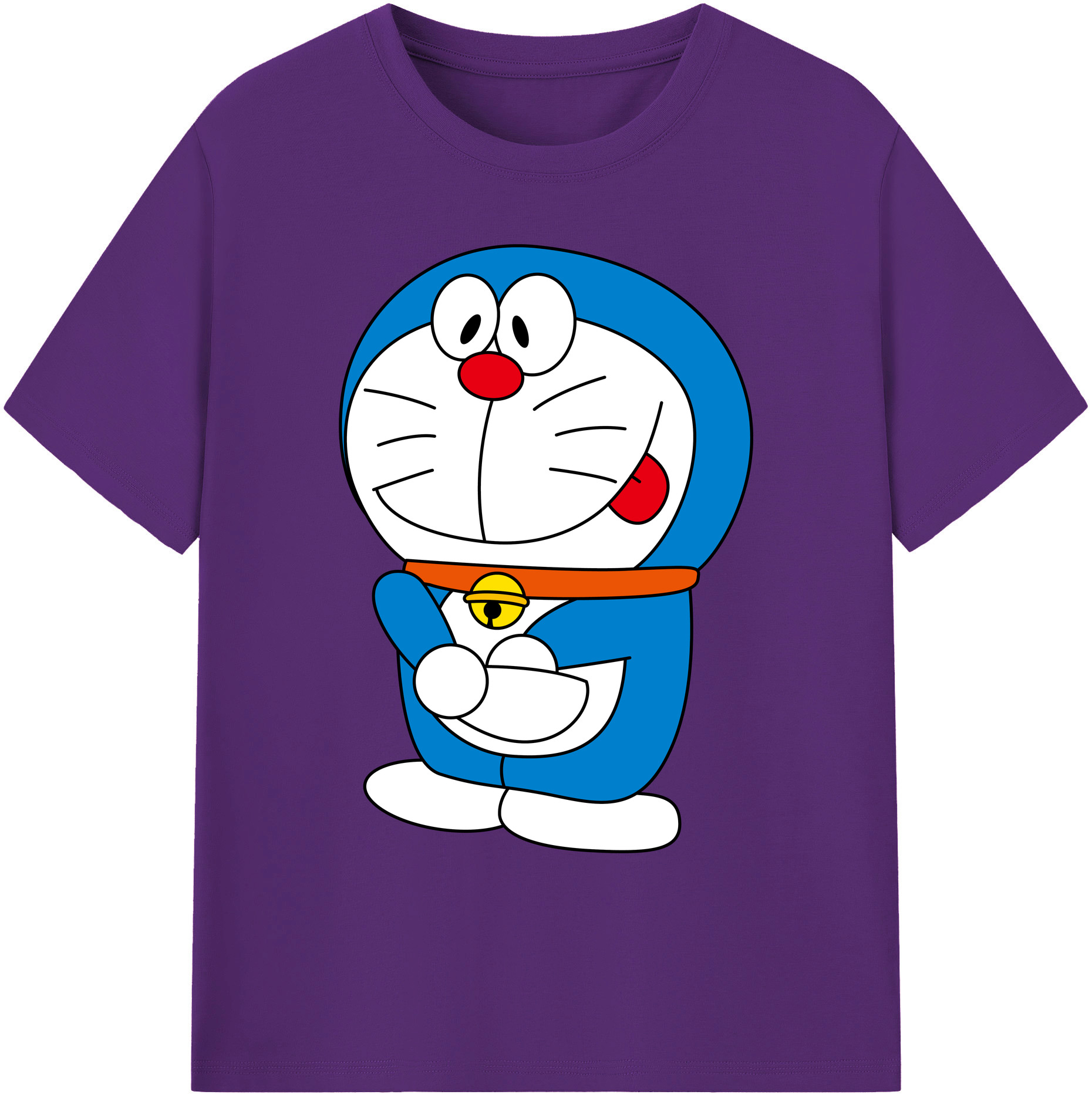 （画像用） ドラえもん Doraemon 綿100％ メンズ半袖Tシャツ｜肌触りやわらか＆通気性