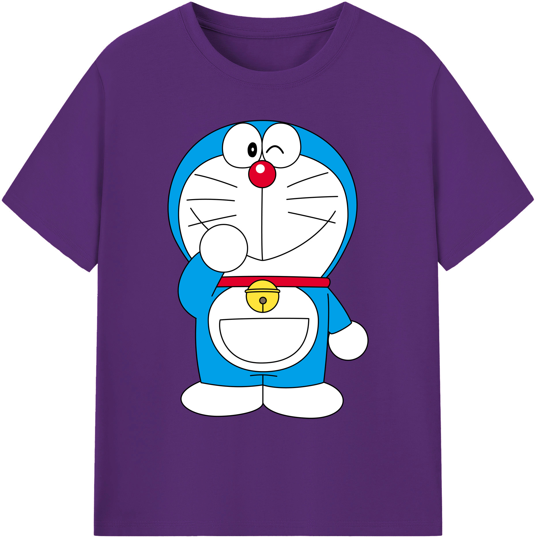 （画像用） ドラえもん Doraemon 綿100％ メンズ半袖Tシャツ｜肌触りやわらか＆通気性