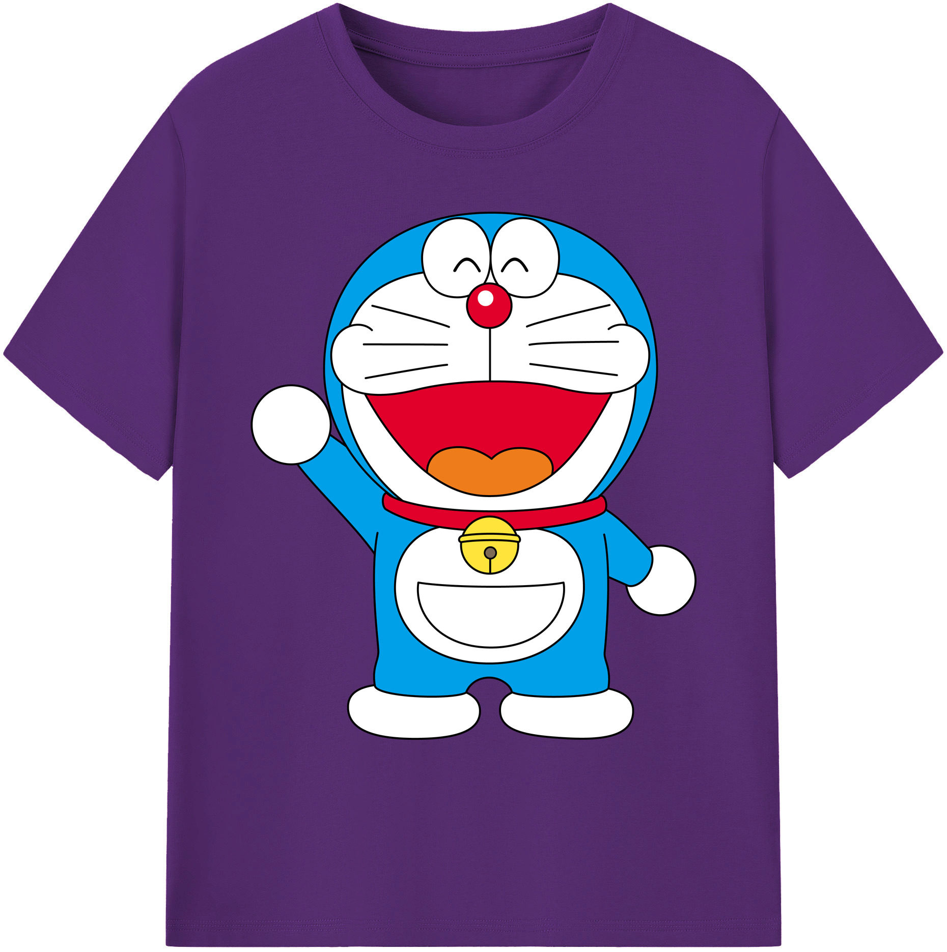 （画像用） ドラえもん Doraemon 綿100％ メンズ半袖Tシャツ｜肌触りやわらか＆通気性