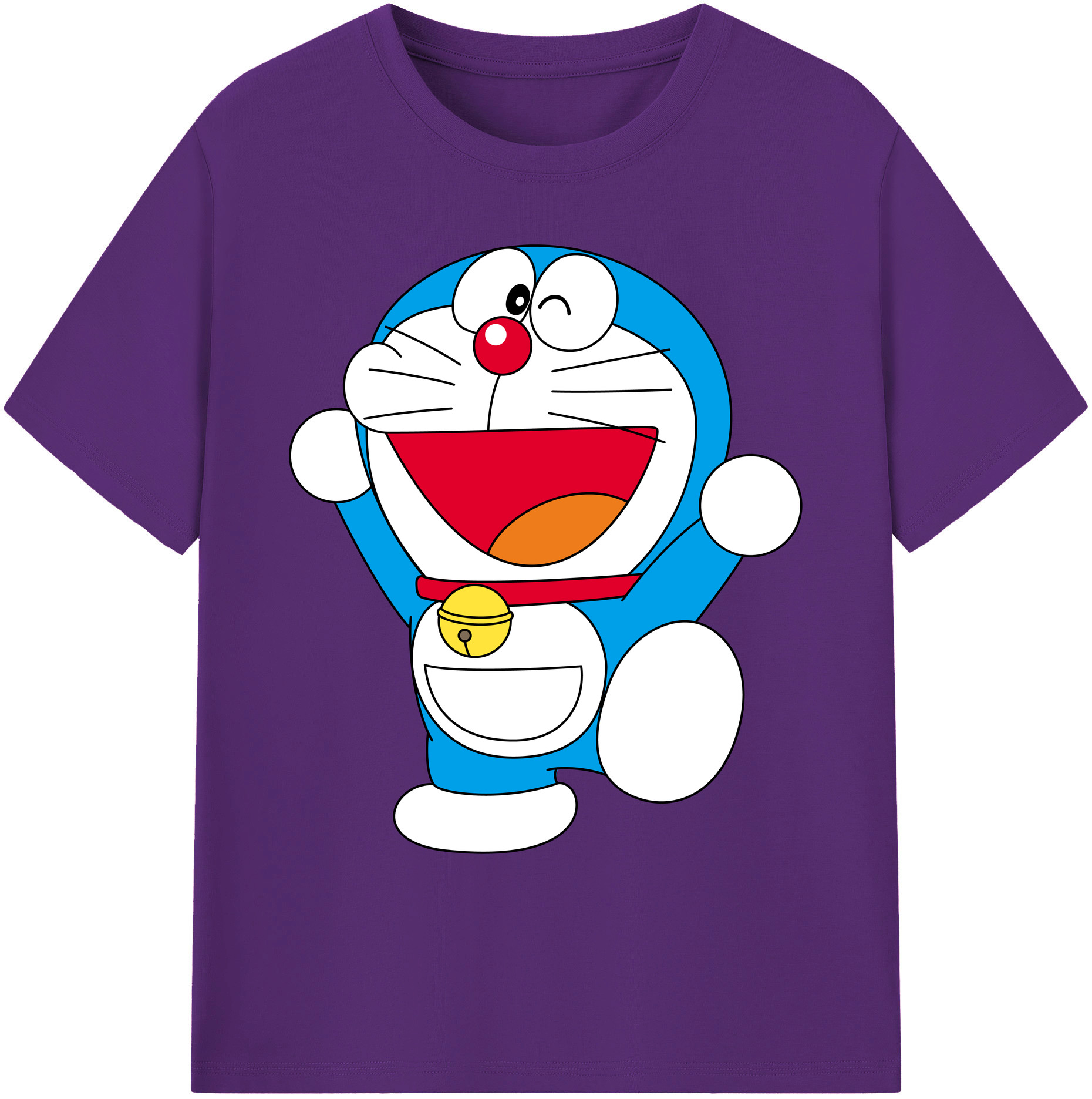 （画像用） ドラえもん Doraemon 綿100％ メンズ半袖Tシャツ｜肌触りやわらか＆通気性