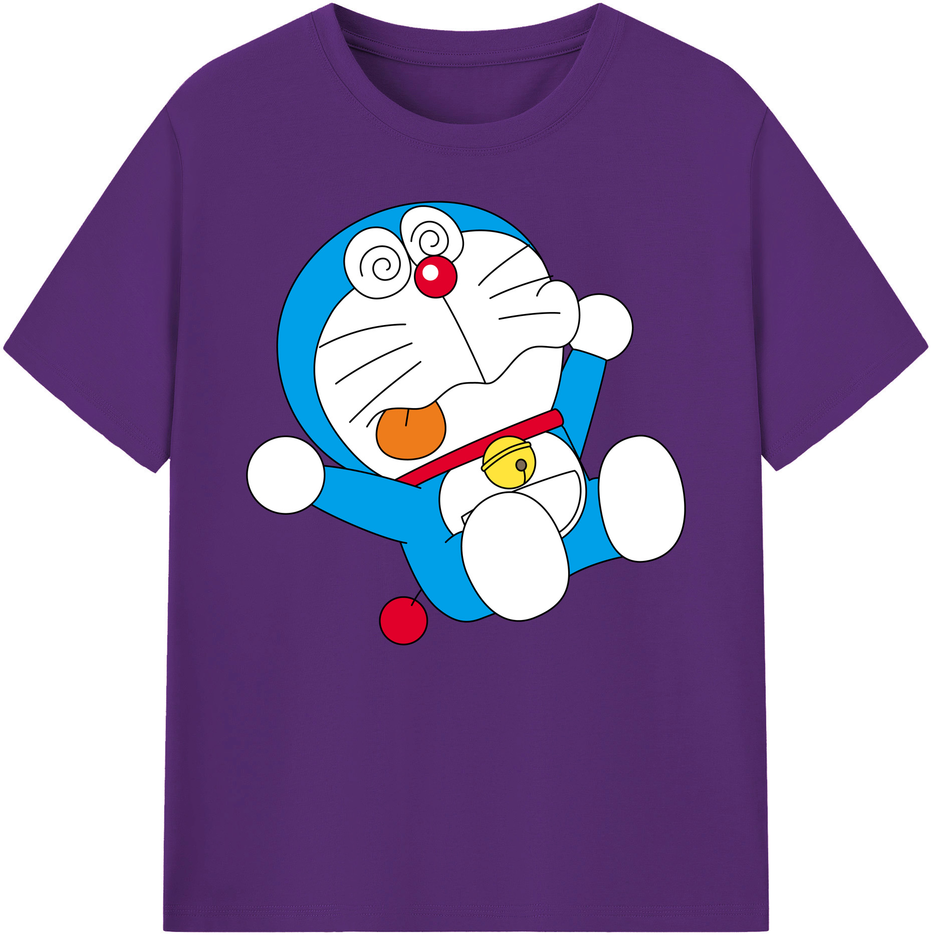 （画像用） ドラえもん Doraemon 綿100％ メンズ半袖Tシャツ｜肌触りやわらか＆通気性
