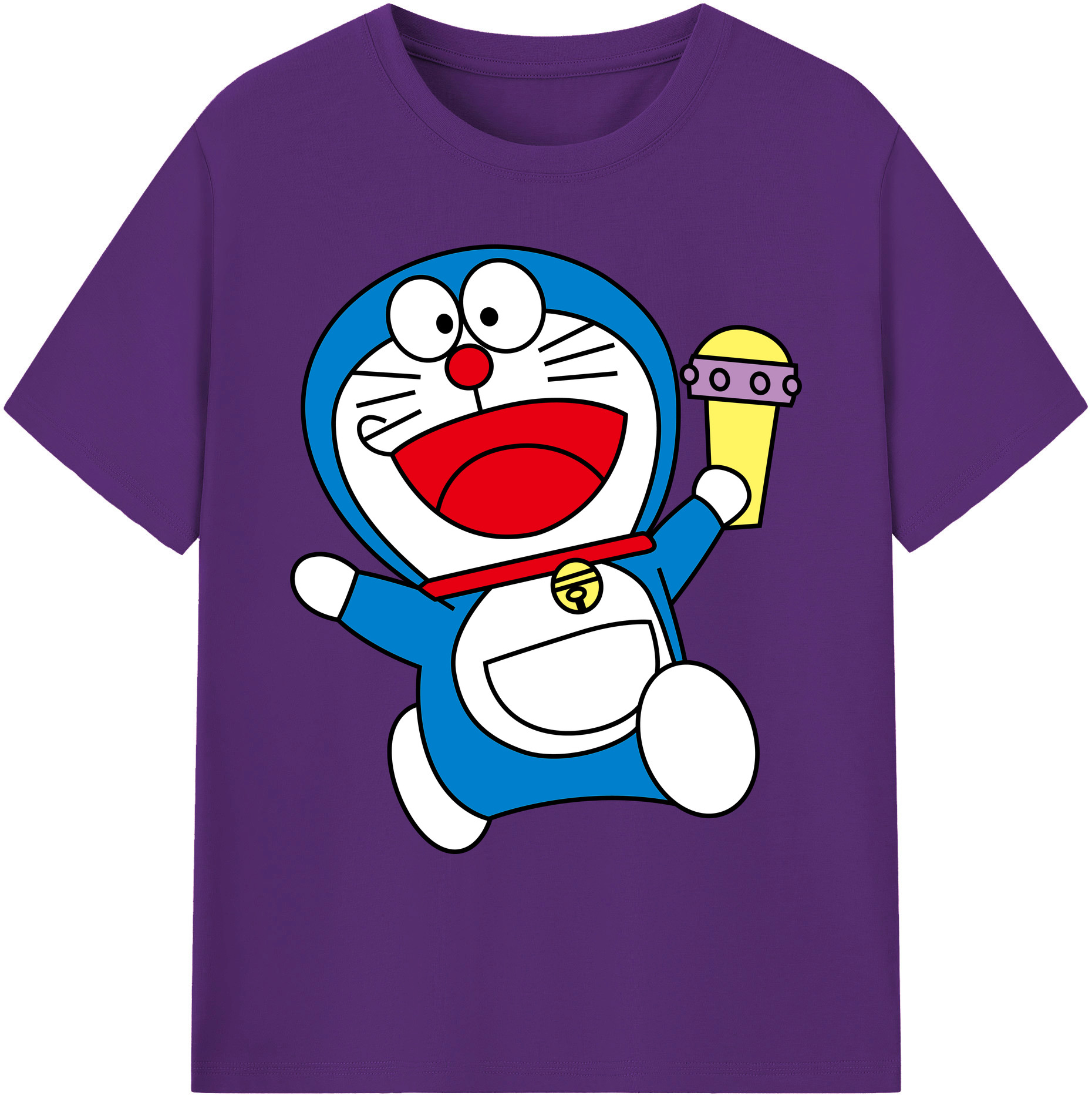 （画像用） ドラえもん Doraemon 綿100％ メンズ半袖Tシャツ｜肌触りやわらか＆通気性