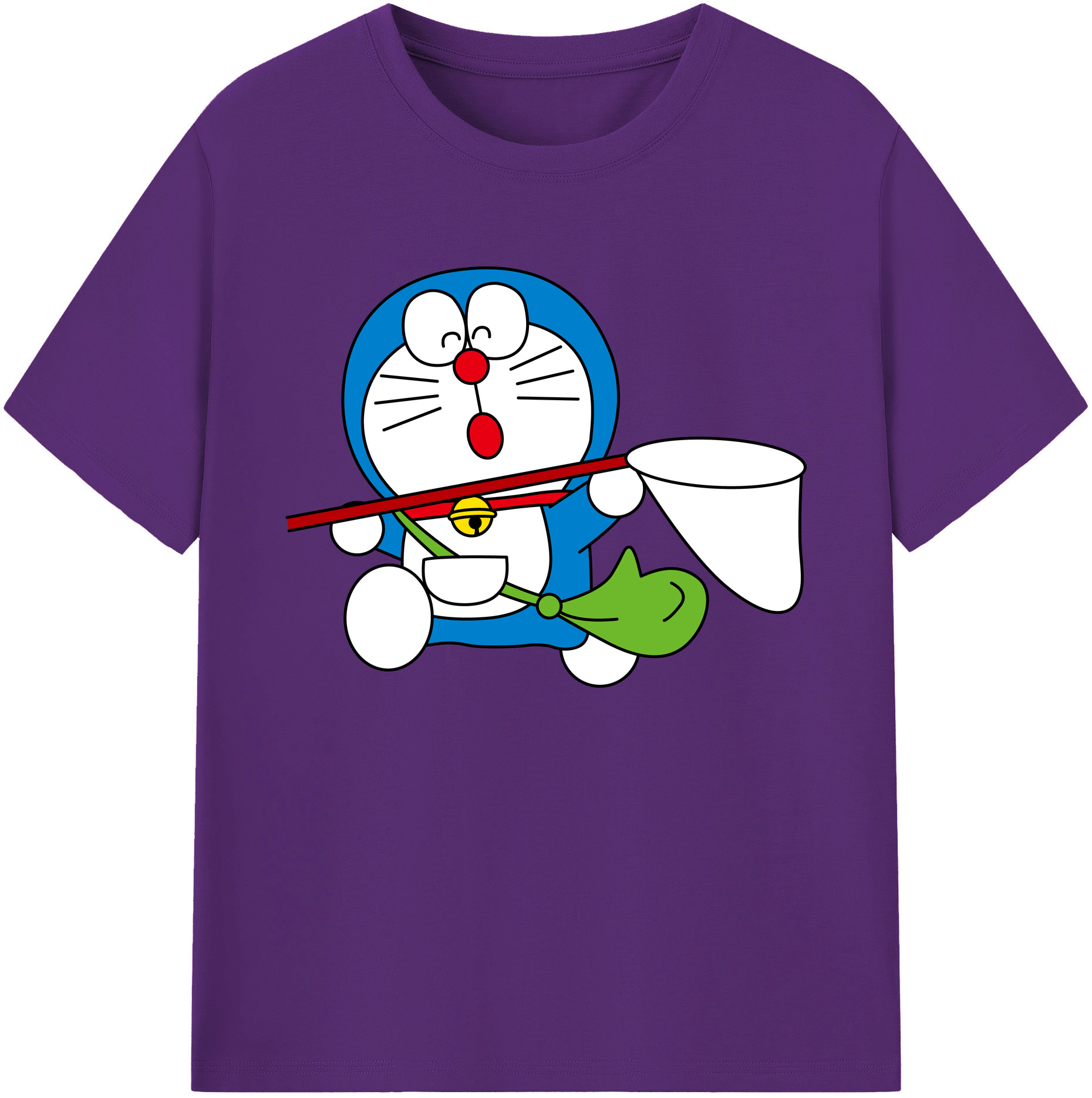 （画像用） ドラえもん Doraemon 綿100％ メンズ半袖Tシャツ｜肌触りやわらか＆通気性