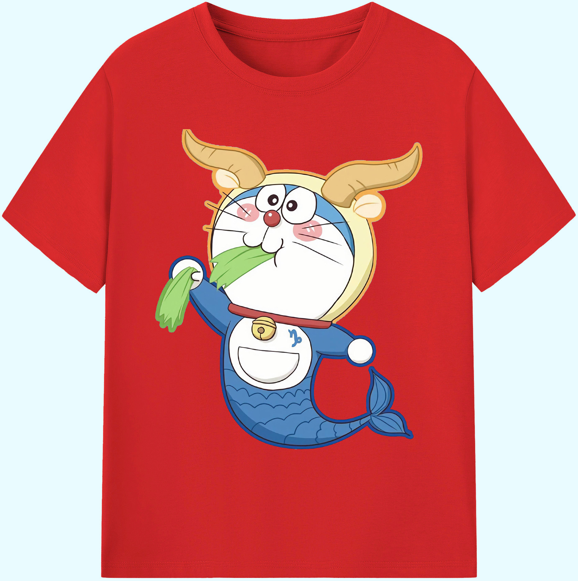 （画像用） ドラえもん Doraemon 綿100％ メンズ半袖Tシャツ｜肌触りやわらか＆通気性