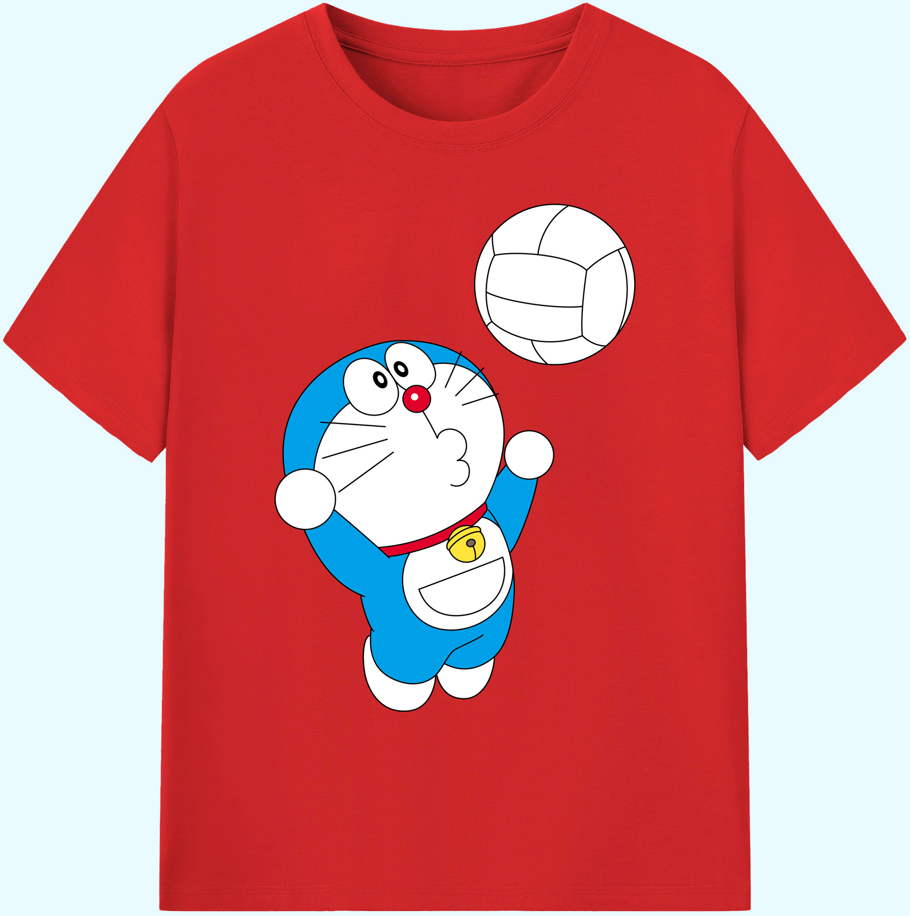 （画像用） ドラえもん Doraemon 綿100％ メンズ半袖Tシャツ｜肌触りやわらか＆通気性