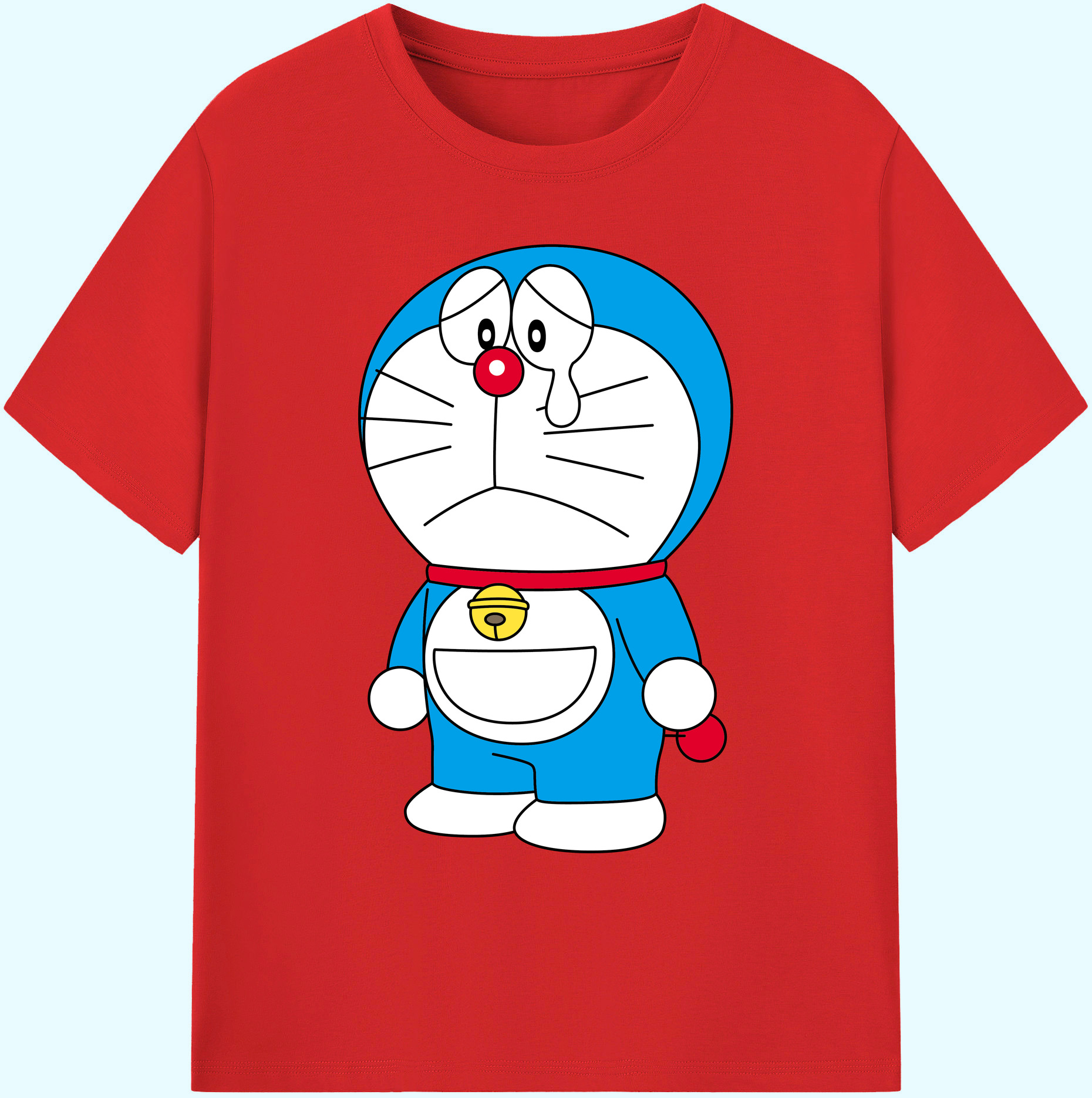（画像用） ドラえもん Doraemon 綿100％ メンズ半袖Tシャツ｜肌触りやわらか＆通気性