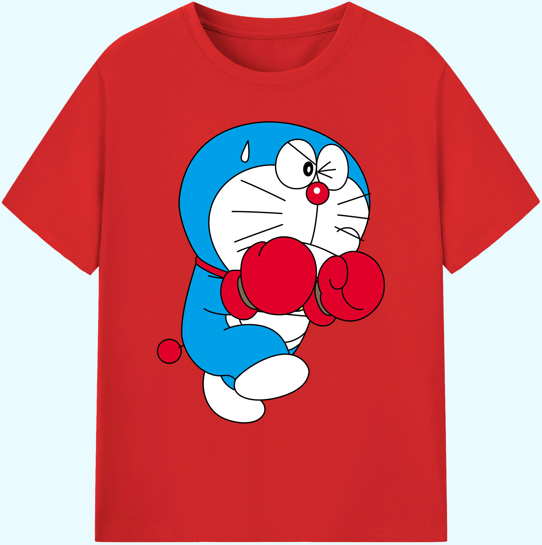 （画像用） ドラえもん Doraemon 綿100％ メンズ半袖Tシャツ｜肌触りやわらか＆通気性