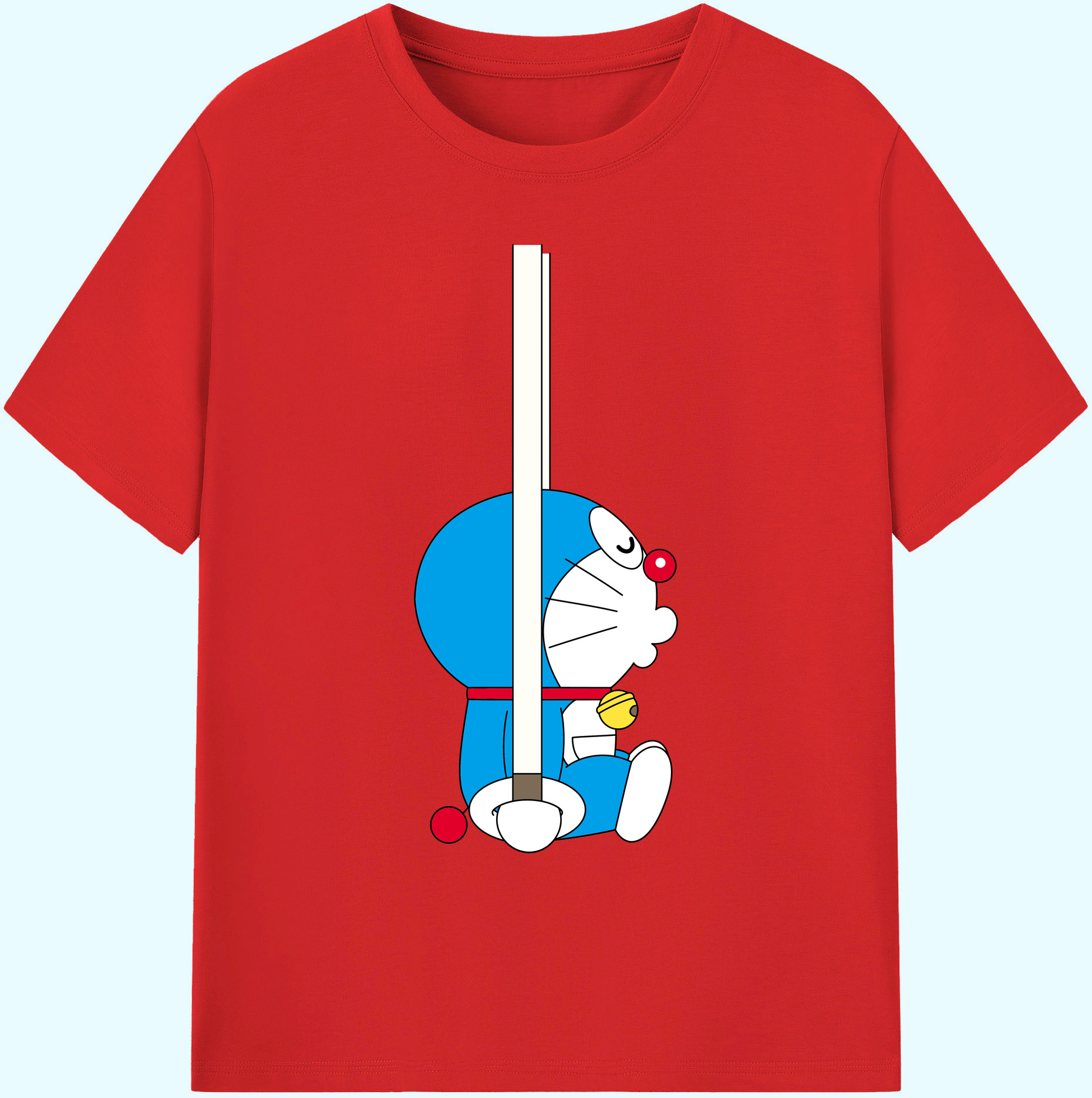 （画像用） ドラえもん Doraemon 綿100％ メンズ半袖Tシャツ｜肌触りやわらか＆通気性