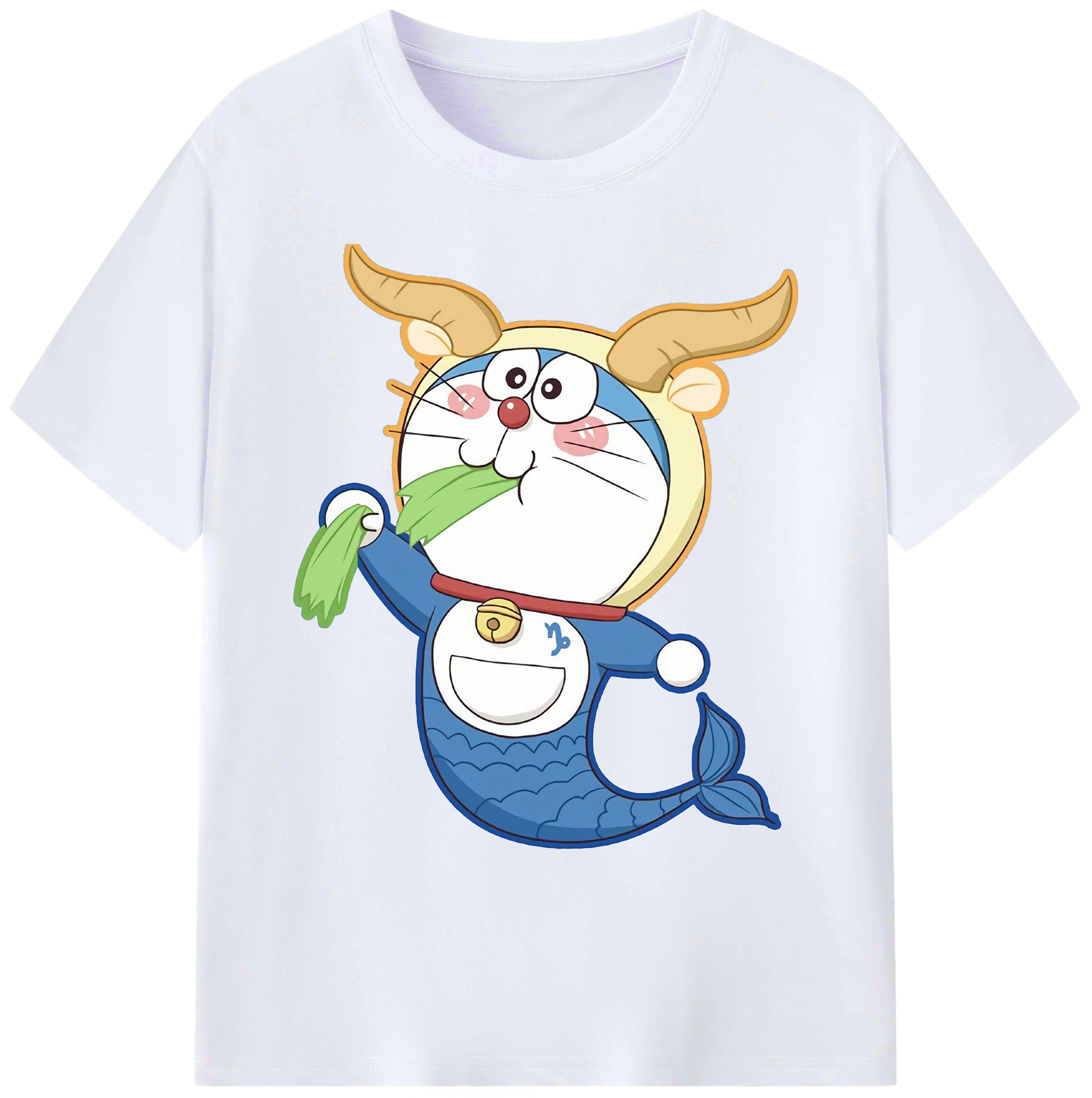 （画像用） ドラえもん Doraemon 綿100％ メンズ半袖Tシャツ｜肌触りやわらか＆通気性