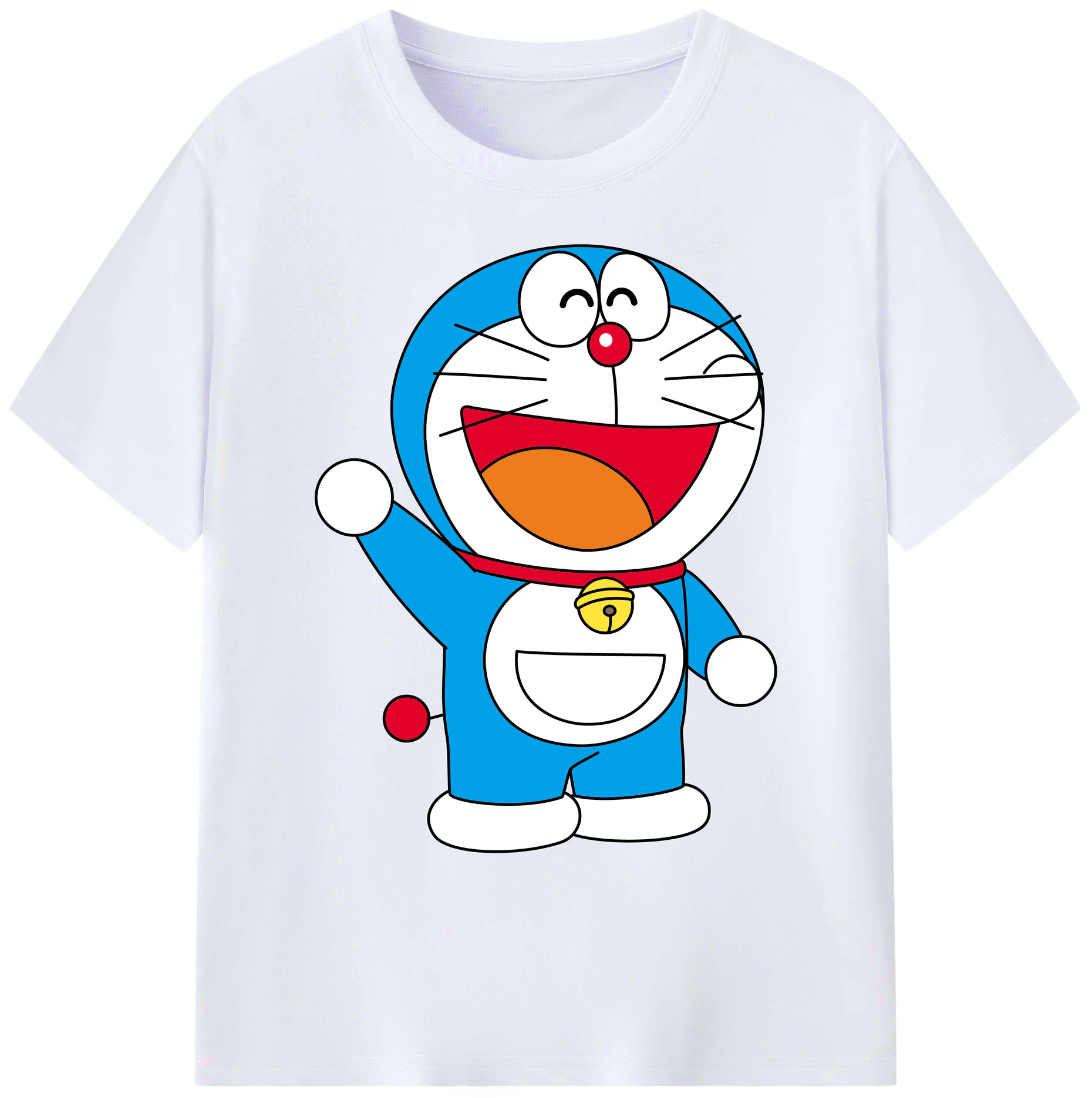 （画像用） ドラえもん Doraemon 綿100％ メンズ半袖Tシャツ｜肌触りやわらか＆通気性