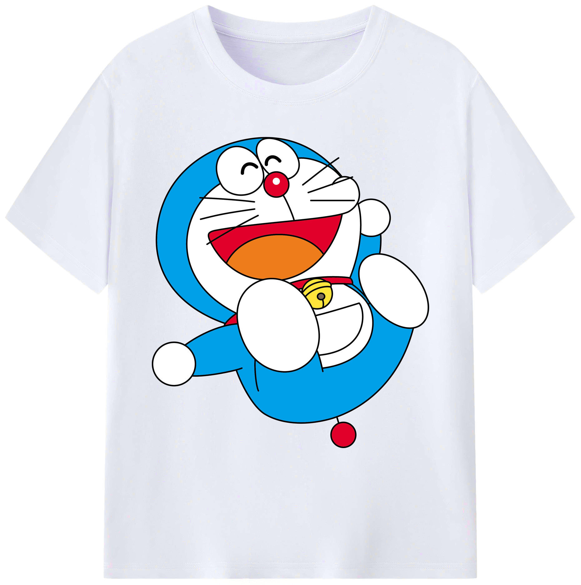 （画像用） ドラえもん Doraemon 綿100％ メンズ半袖Tシャツ｜肌触りやわらか＆通気性