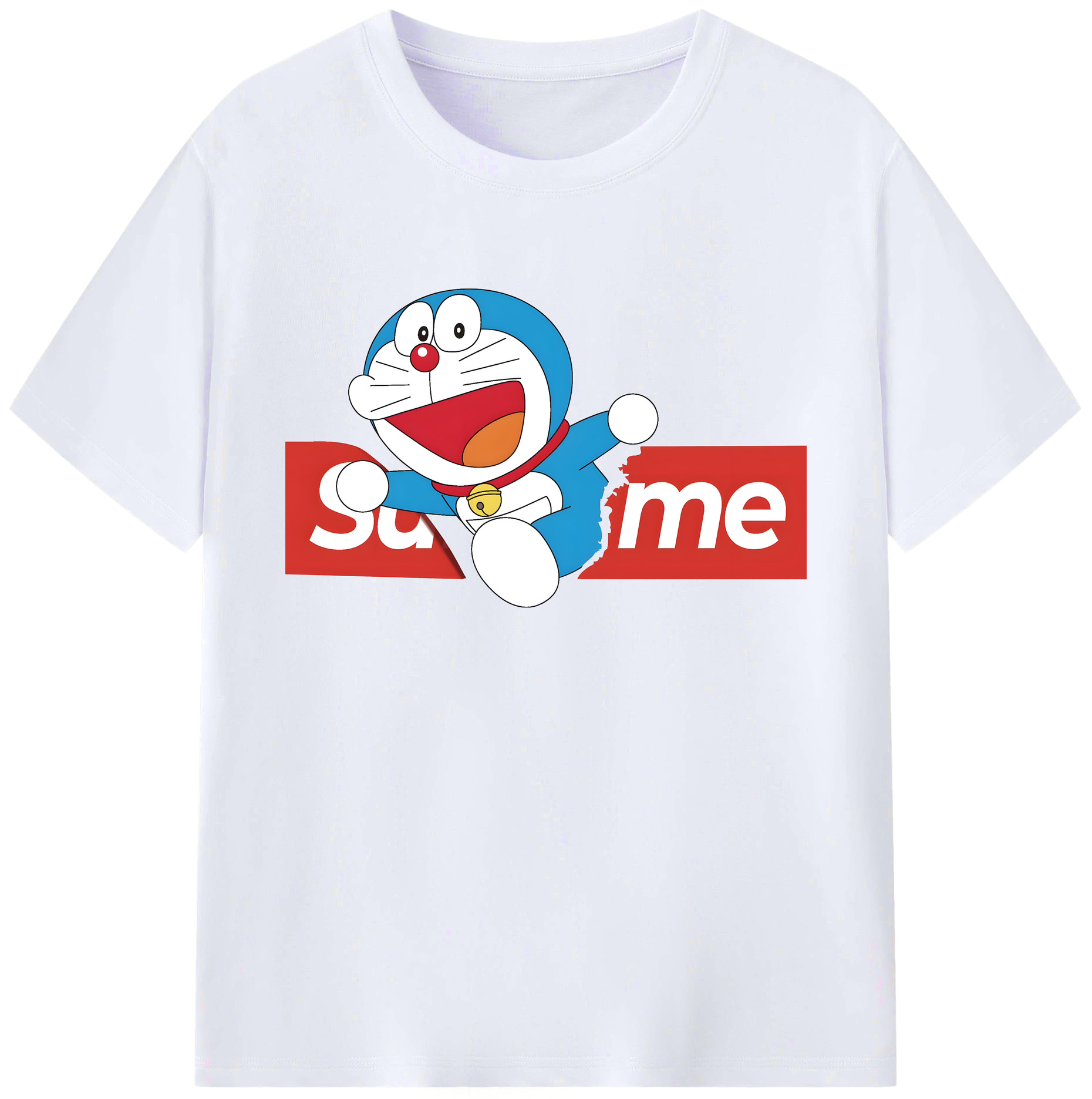 （画像用） ドラえもん Doraemon 綿100％ メンズ半袖Tシャツ｜肌触りやわらか＆通気性