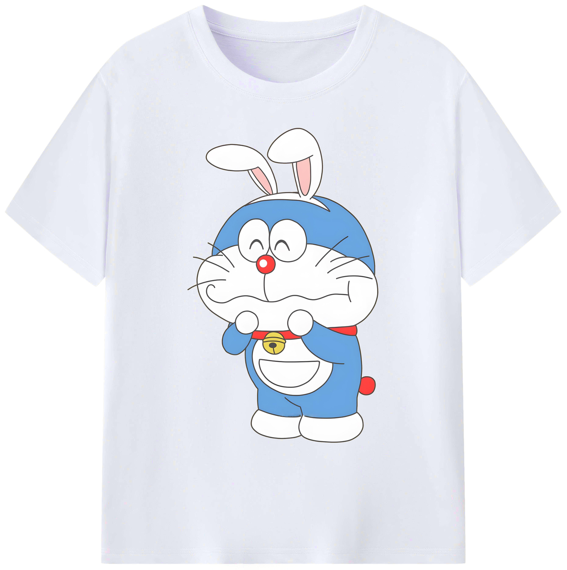 （画像用） ドラえもん Doraemon 綿100％ メンズ半袖Tシャツ｜肌触りやわらか＆通気性