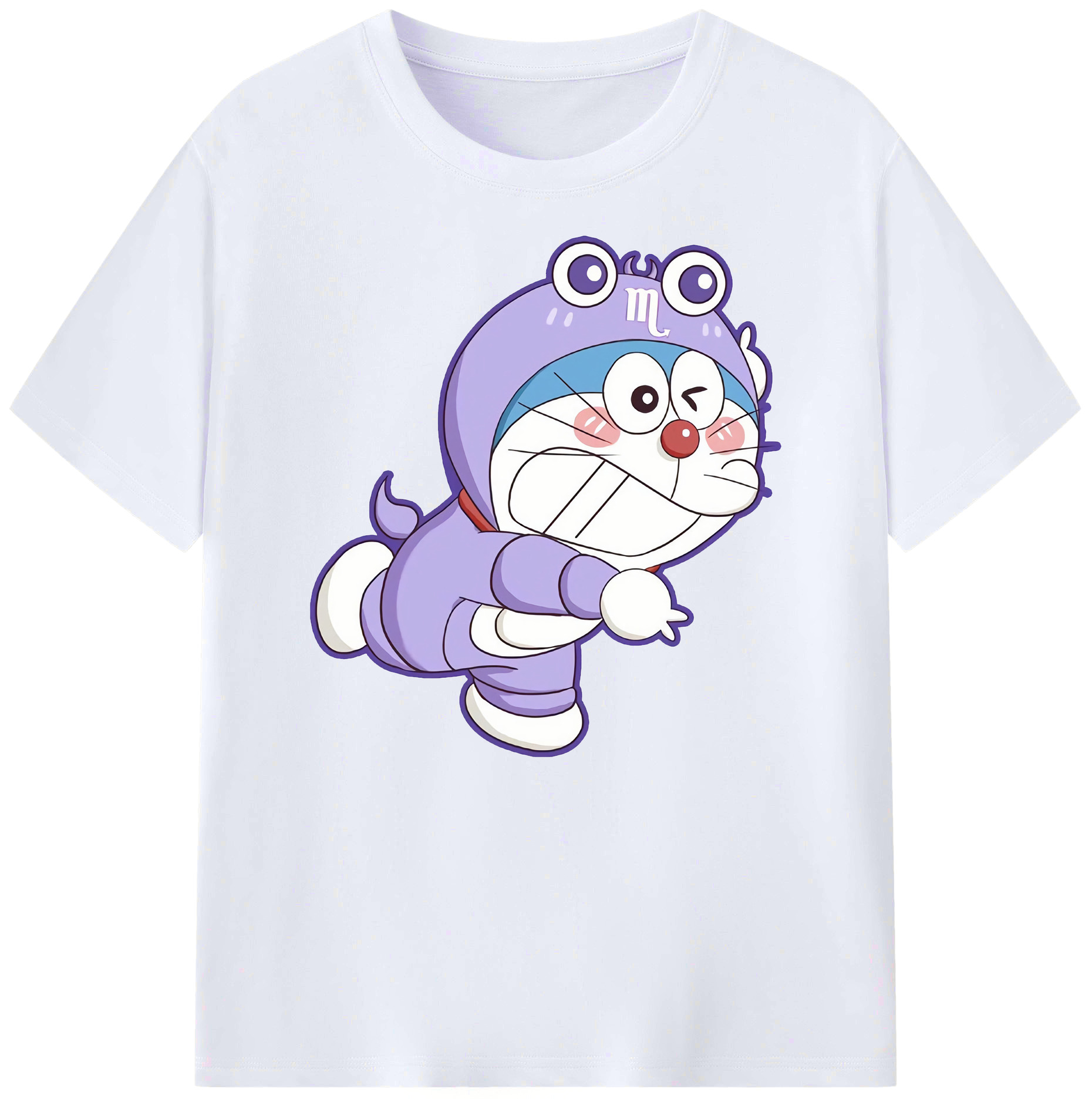 （画像用） ドラえもん Doraemon 綿100％ メンズ半袖Tシャツ｜肌触りやわらか＆通気性