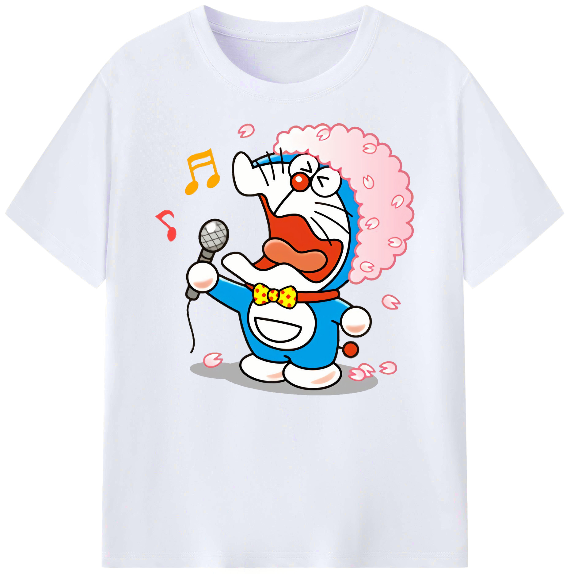 （画像用） ドラえもん Doraemon 綿100％ メンズ半袖Tシャツ｜肌触りやわらか＆通気性