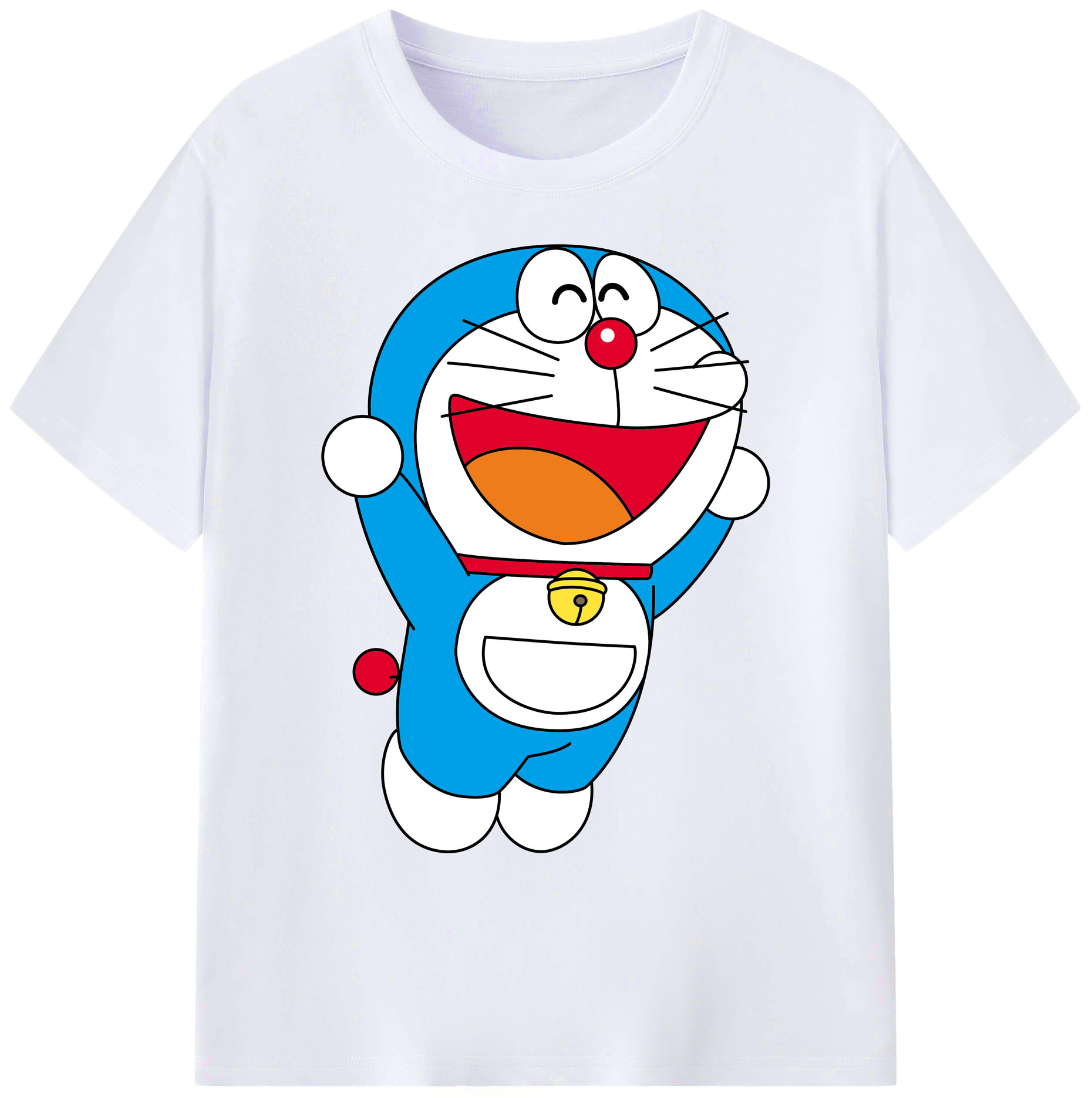 （画像用） ドラえもん Doraemon 綿100％ メンズ半袖Tシャツ｜肌触りやわらか＆通気性