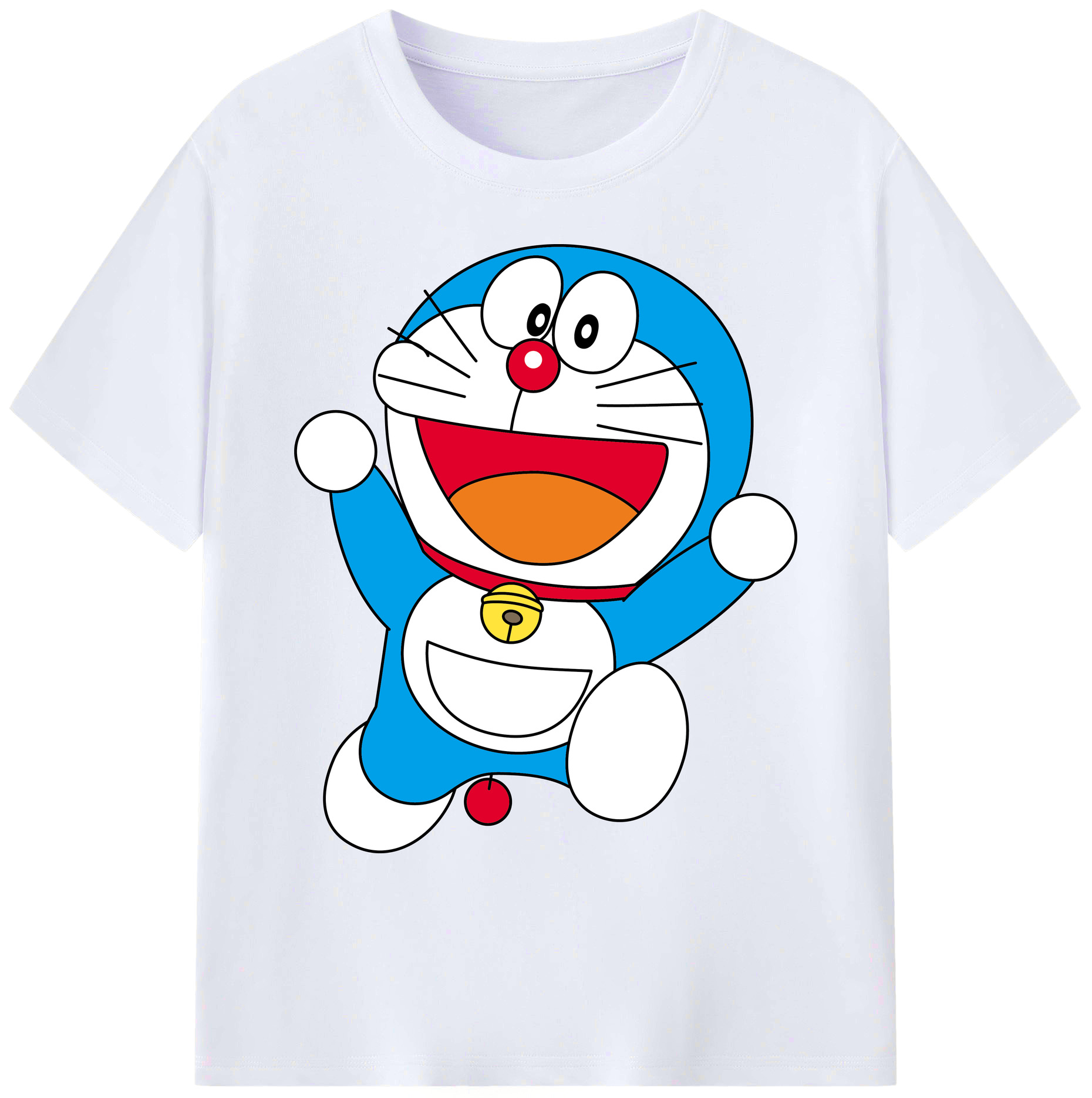 （画像用） ドラえもん Doraemon 綿100％ メンズ半袖Tシャツ｜肌触りやわらか＆通気性