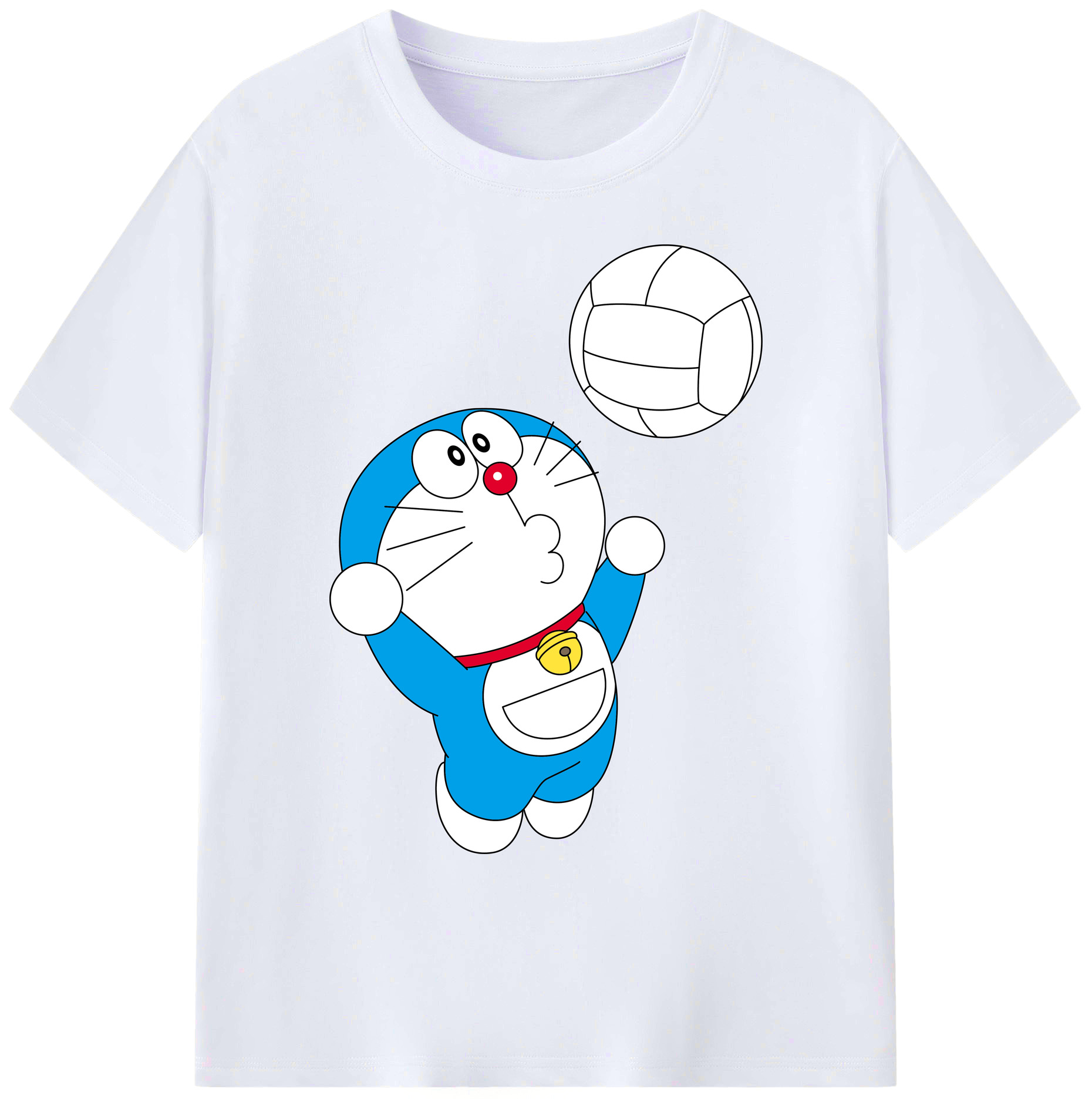 （画像用） ドラえもん Doraemon 綿100％ メンズ半袖Tシャツ｜肌触りやわらか＆通気性