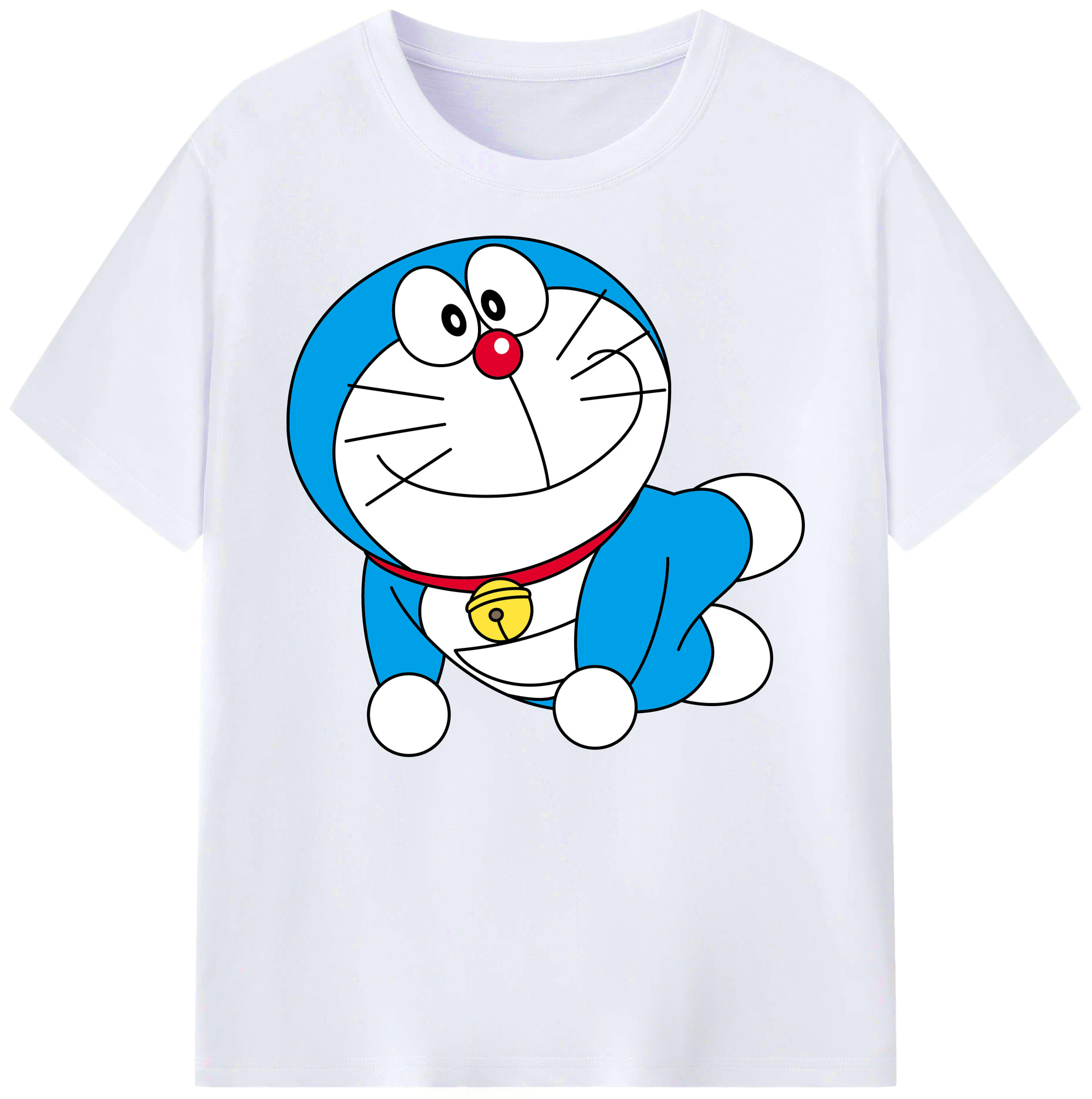 （画像用） ドラえもん Doraemon 綿100％ メンズ半袖Tシャツ｜肌触りやわらか＆通気性