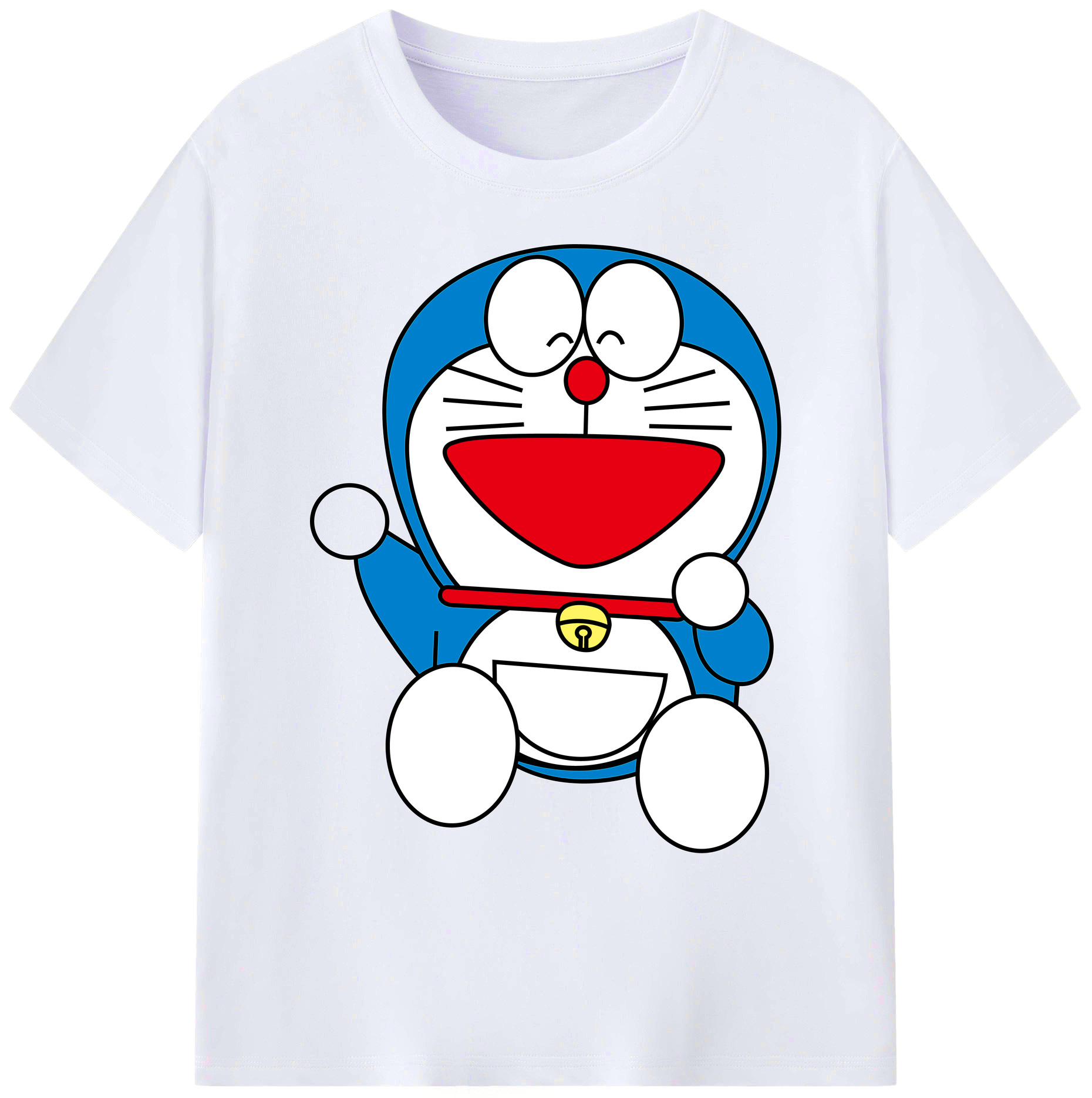 （画像用） ドラえもん Doraemon 綿100％ メンズ半袖Tシャツ｜肌触りやわらか＆通気性