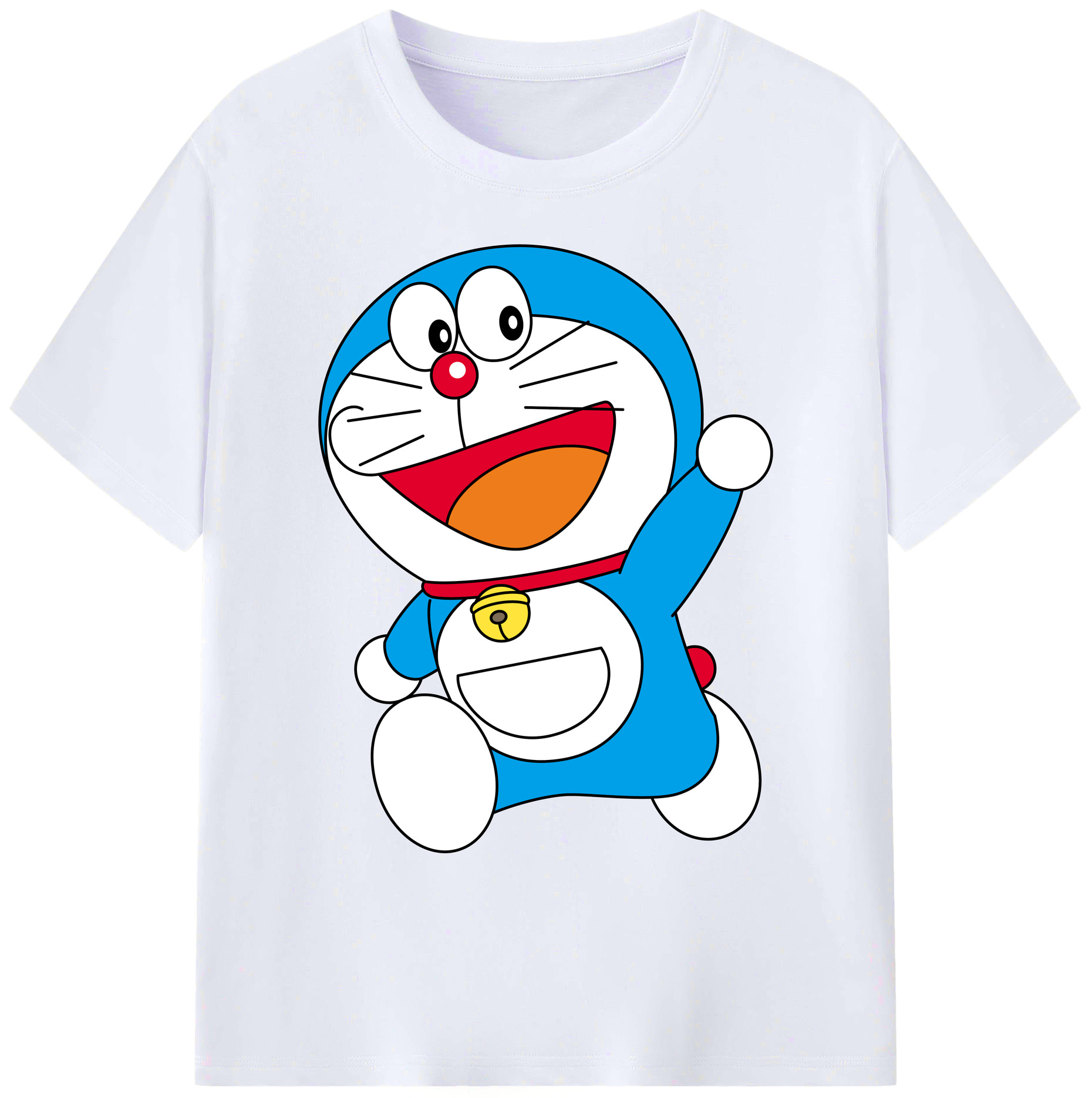 （画像用） ドラえもん Doraemon 綿100％ メンズ半袖Tシャツ｜肌触りやわらか＆通気性