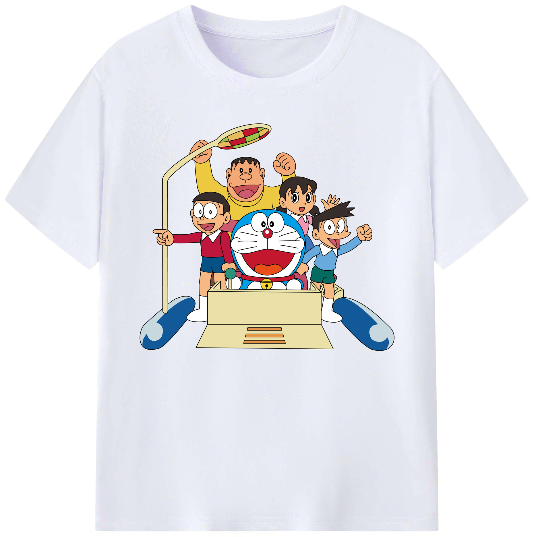 （画像用） ドラえもん 骨川 スネ夫 Doraemon Honekawa Suneo 綿100％ メンズ半袖Tシャツ｜肌触りやわらか＆通気性