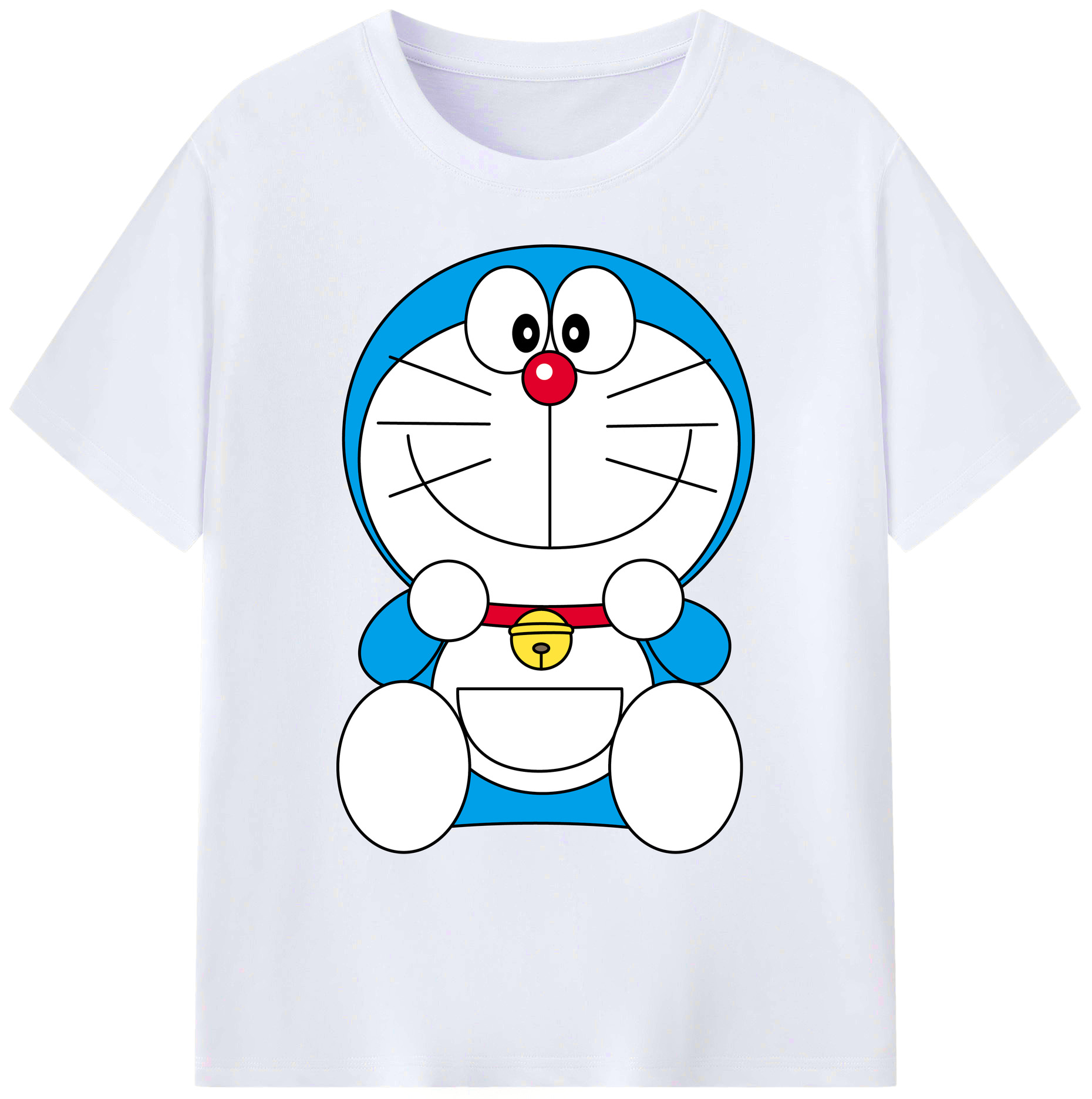 （画像用） ドラえもん Doraemon 綿100％ メンズ半袖Tシャツ｜肌触りやわらか＆通気性