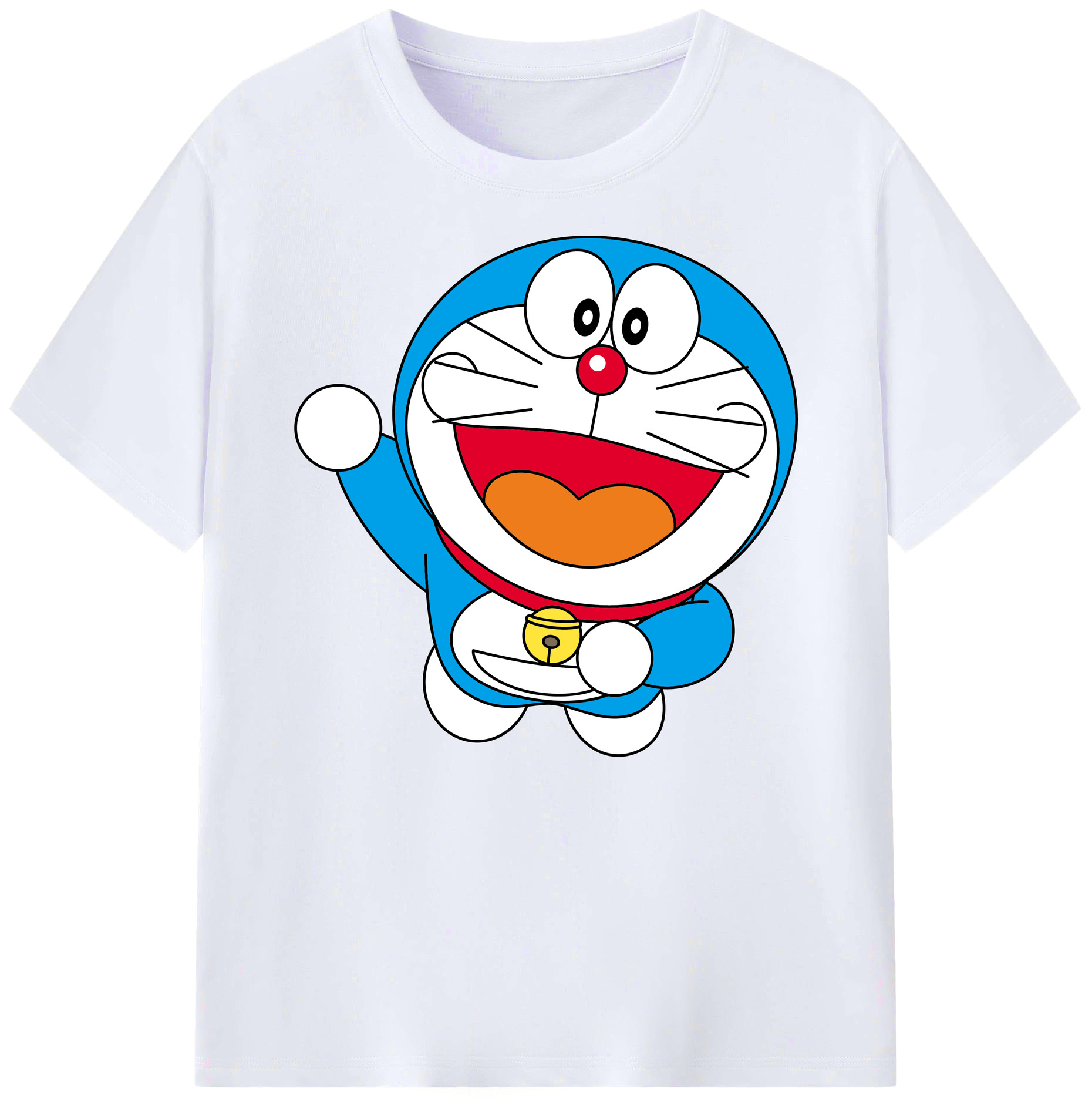 （画像用） ドラえもん Doraemon 綿100％ メンズ半袖Tシャツ｜肌触りやわらか＆通気性